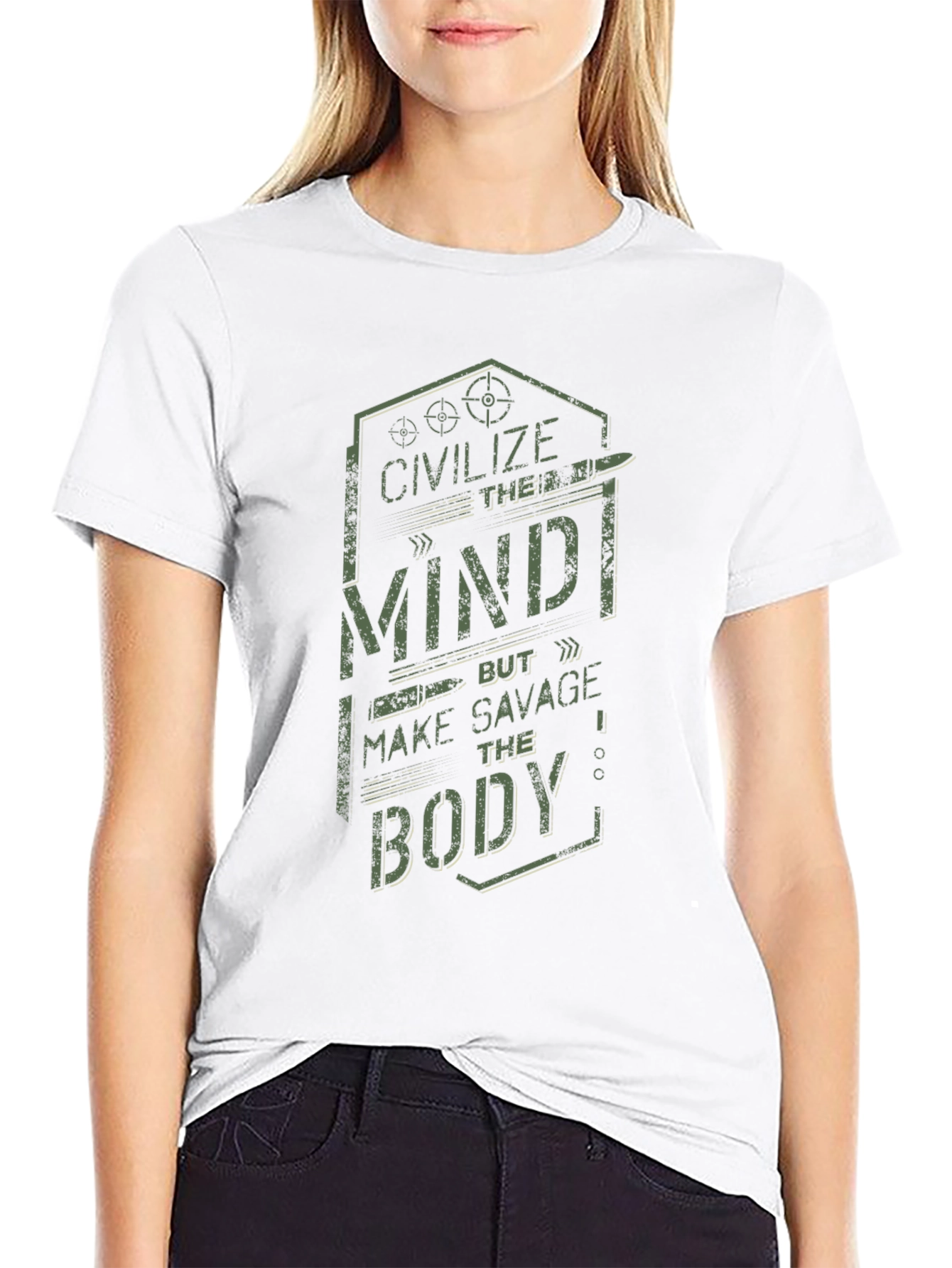 Civilize the Mind Savage Body Graphic Tee