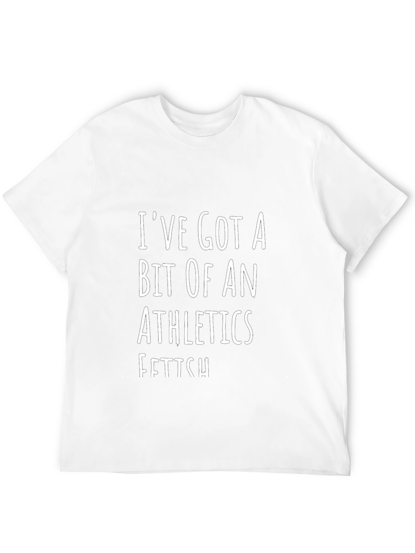 Athletics Fetish Graphic Tee - Black Cotton T-Shirt