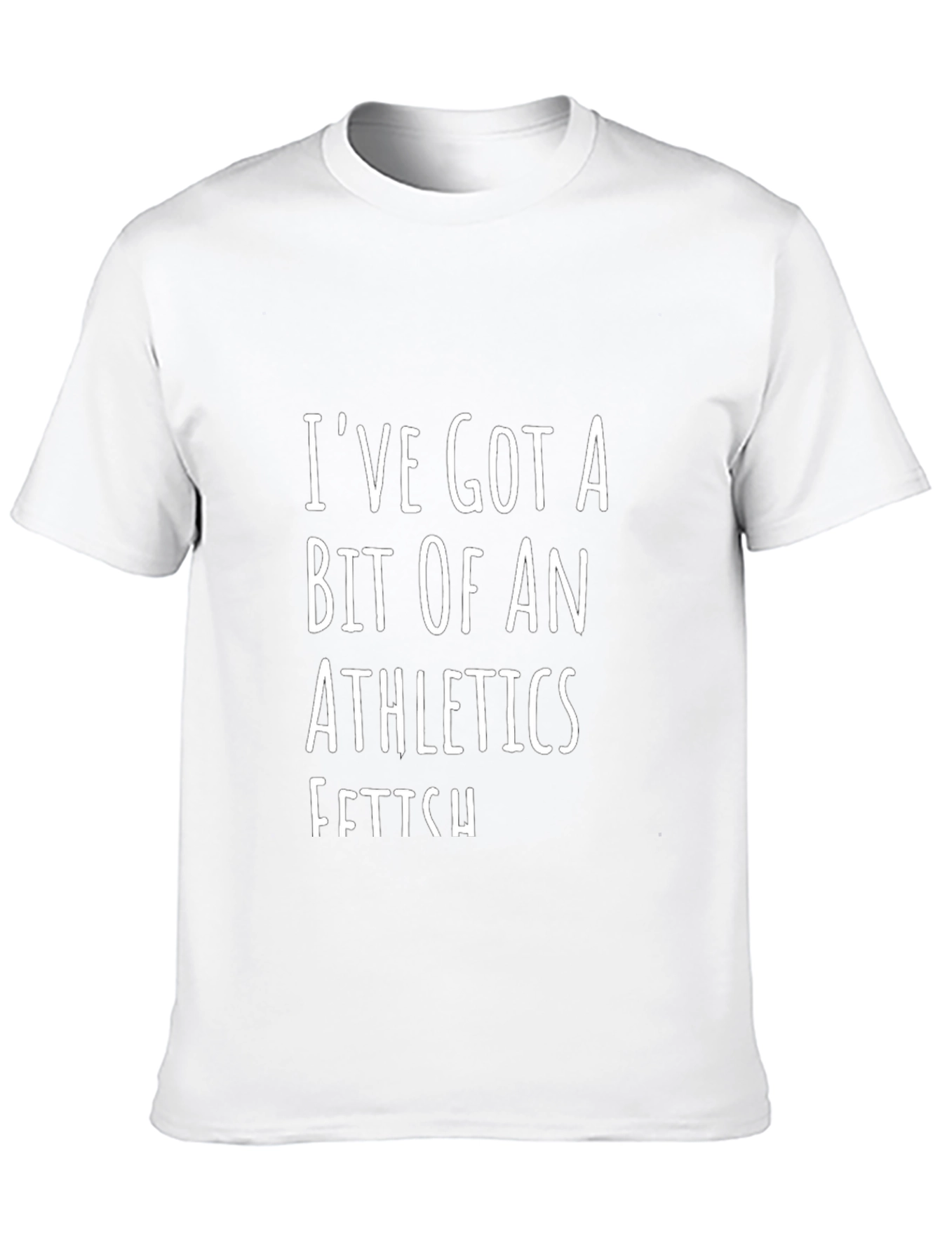 Athletics Fetish Graphic Tee - Black Cotton T-Shirt