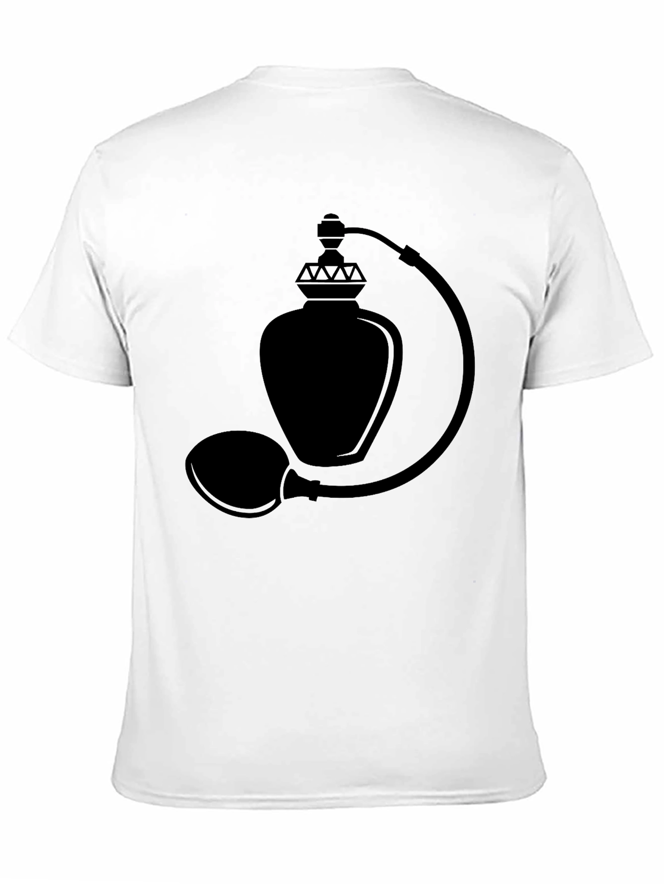 Elegant Black Perfume Bottle Graphic T-Shirt
