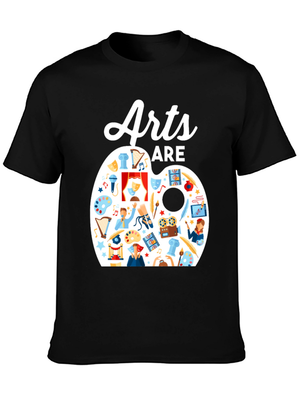 Arts Are Life T-Shirt: Artistic Palette Design
