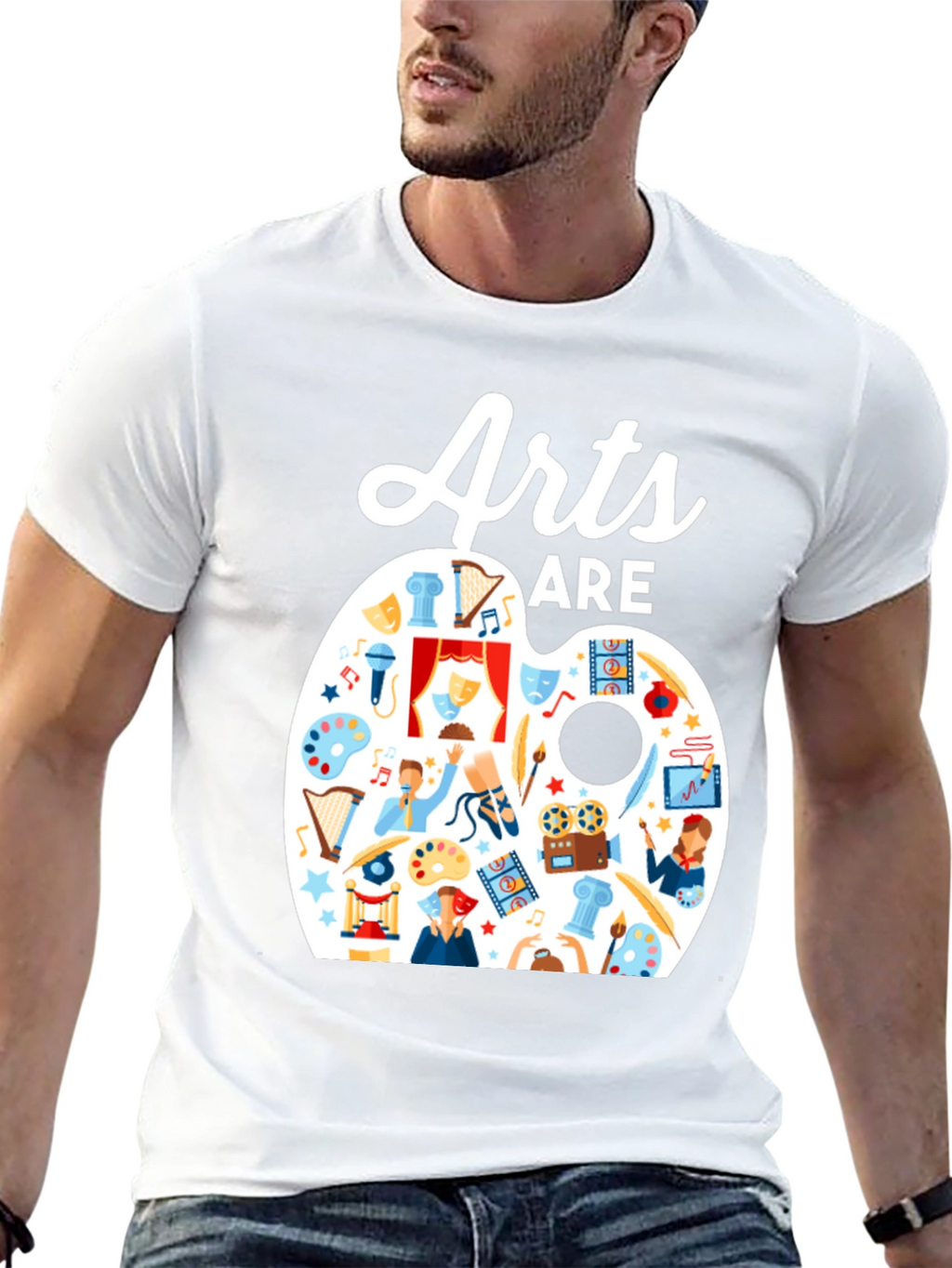 Arts Are Life T-Shirt: Artistic Palette Design