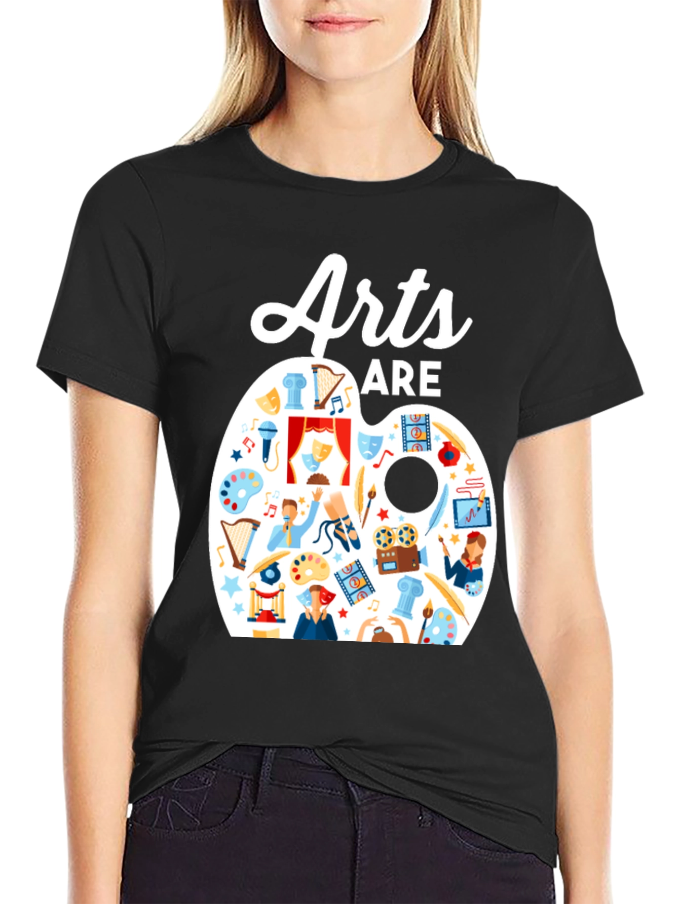 Arts Are Life T-Shirt: Artistic Palette Design