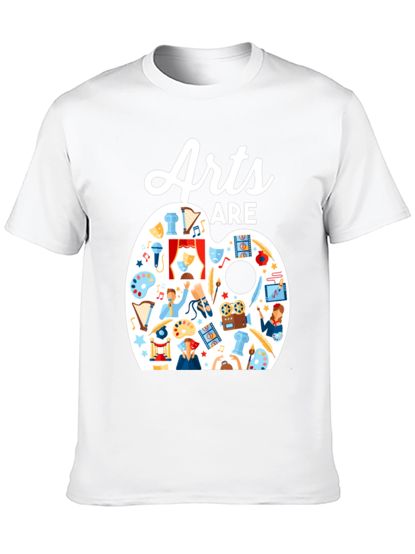 Arts Are Life T-Shirt: Artistic Palette Design