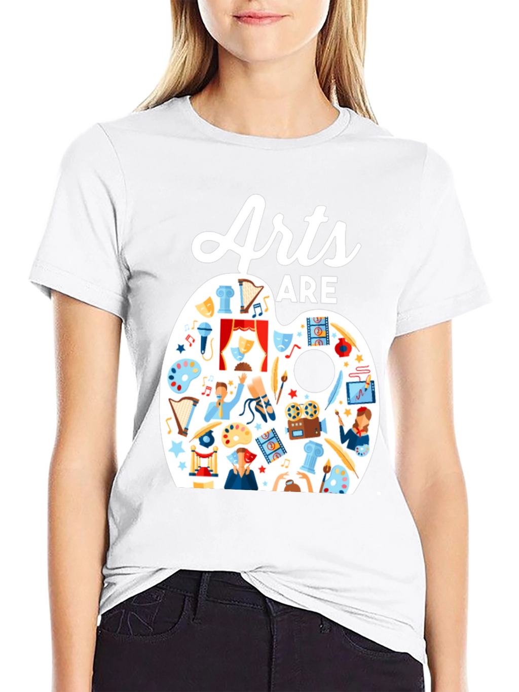 Arts Are Life T-Shirt: Artistic Palette Design