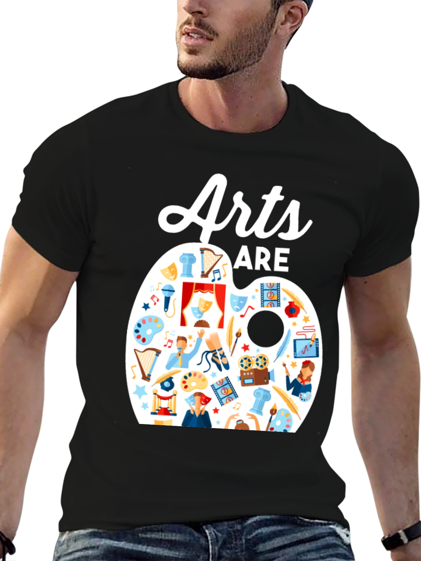 Arts Are Life T-Shirt: Artistic Palette Design