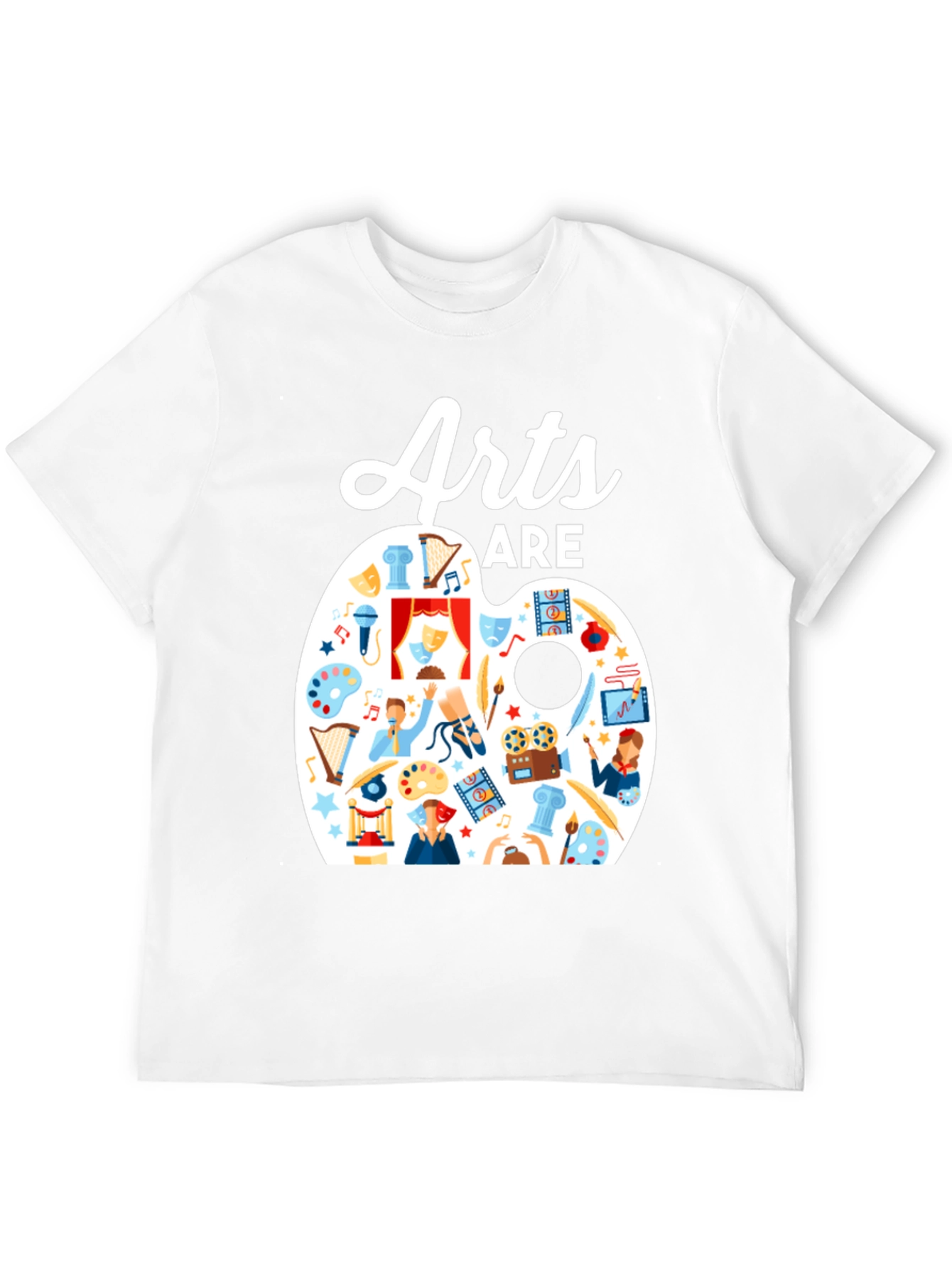 Arts Are Life T-Shirt: Artistic Palette Design