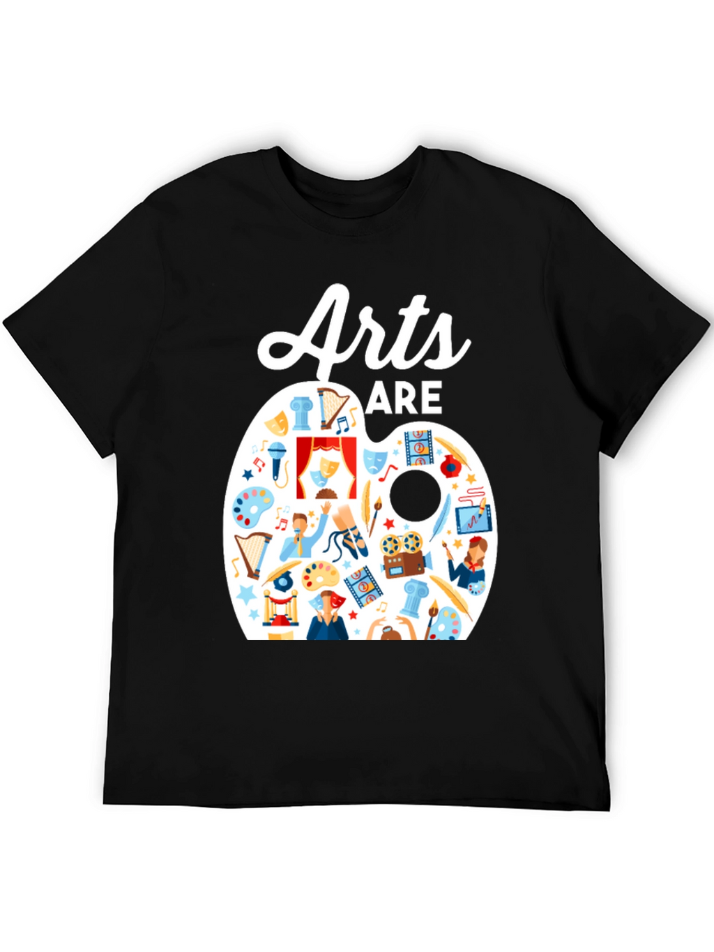 Arts Are Life T-Shirt: Artistic Palette Design