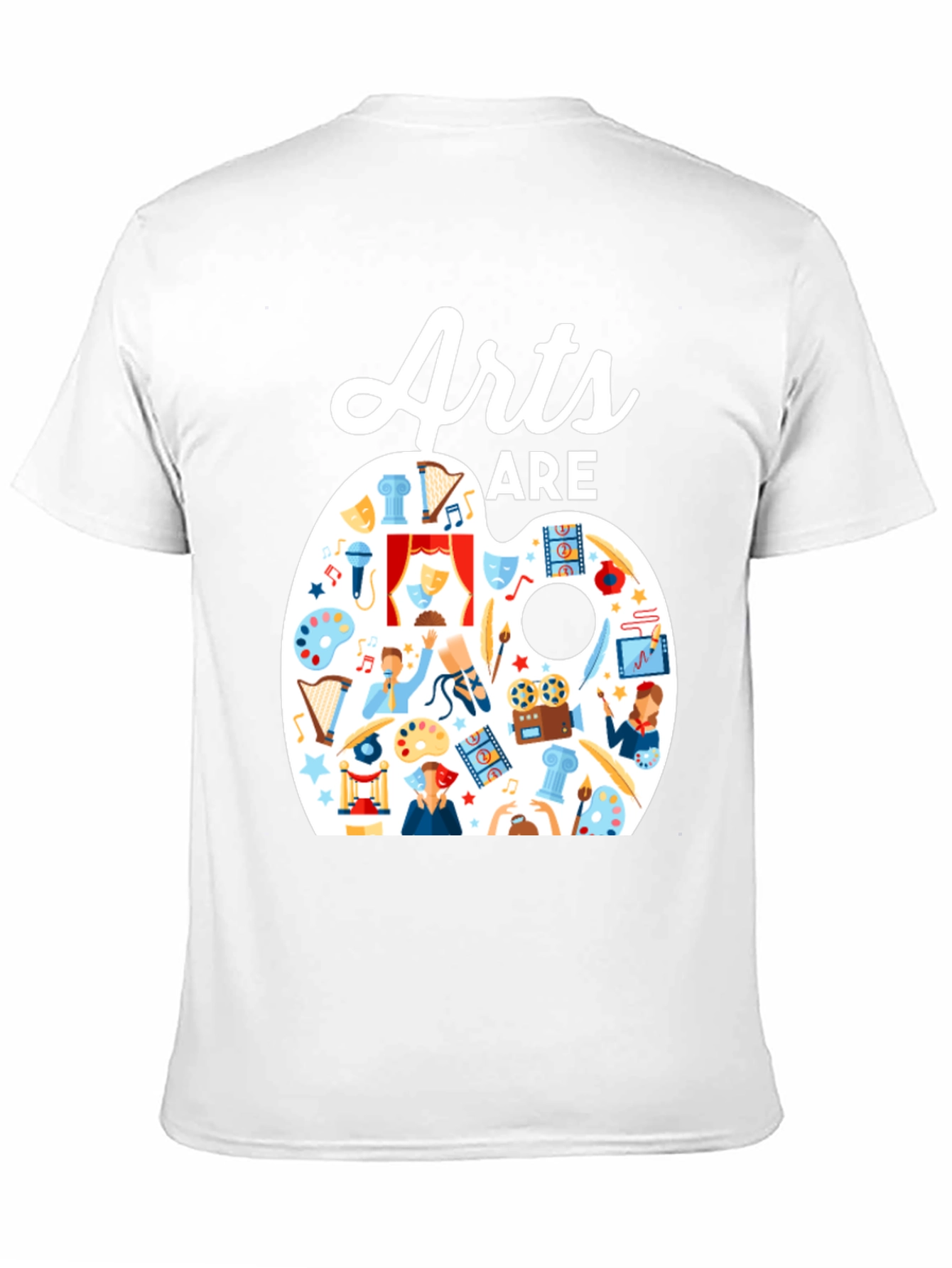 Arts Are Life T-Shirt: Artistic Palette Design