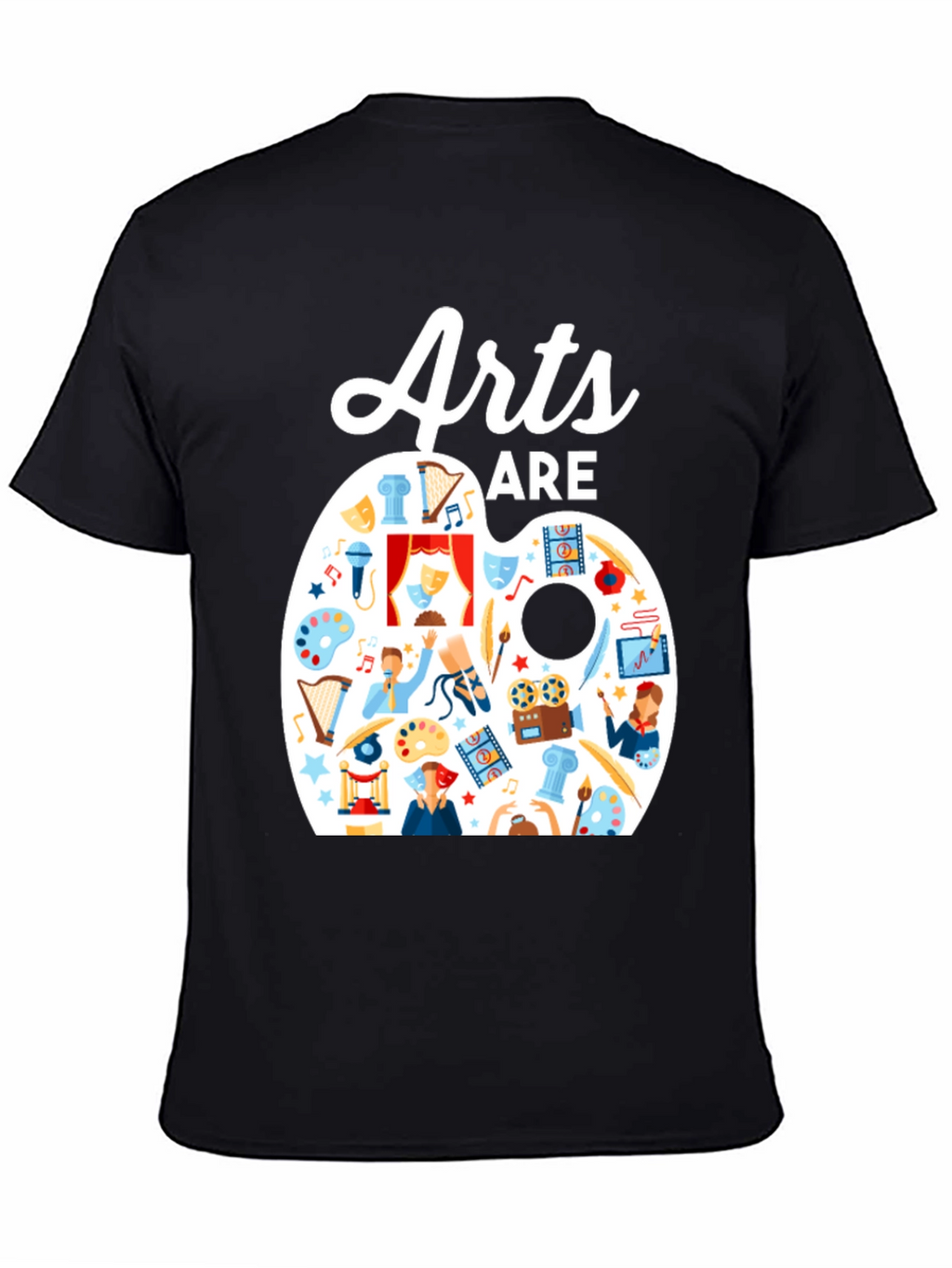 Arts Are Life T-Shirt: Artistic Palette Design