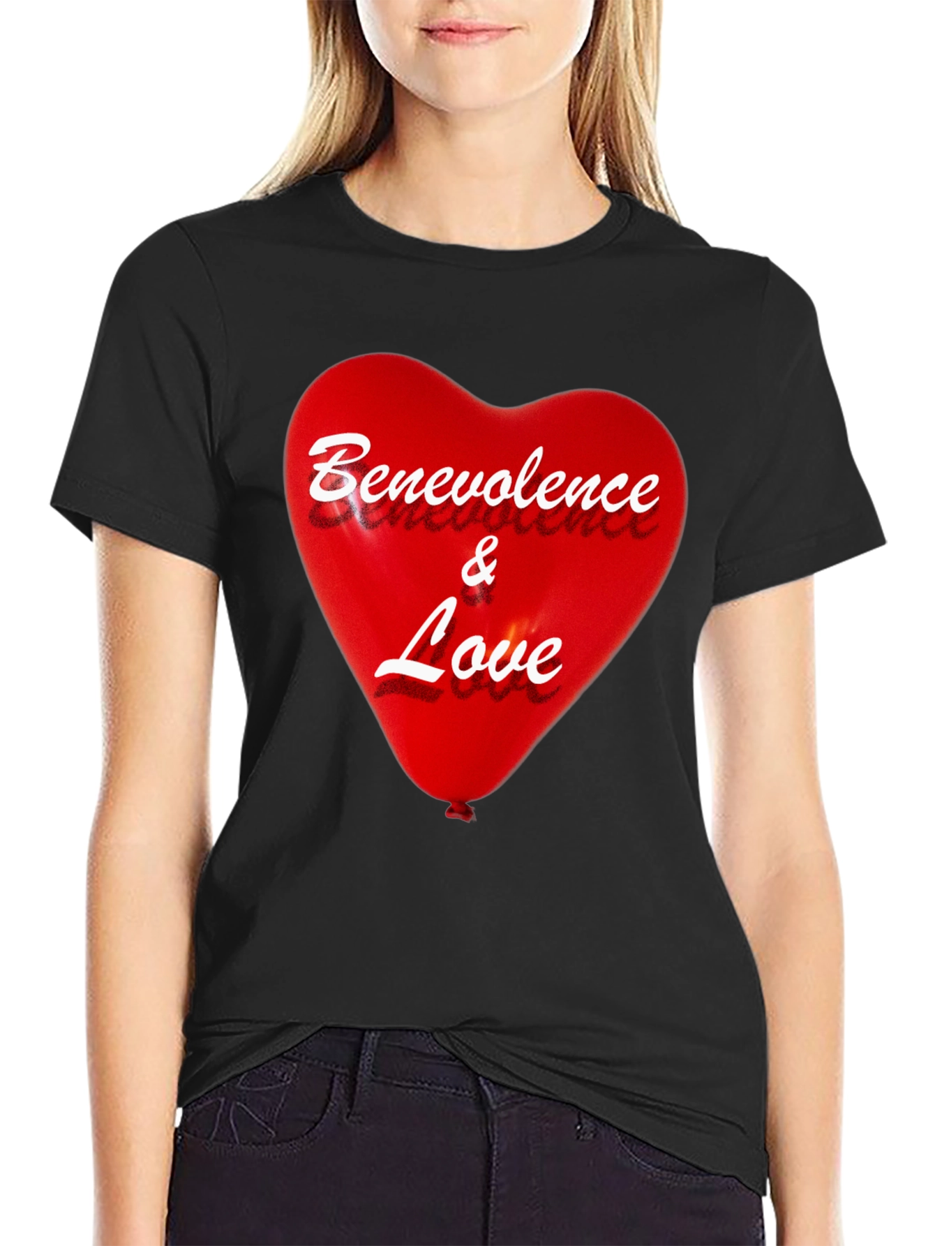 Benevolence & Love Heart T-Shirt - Stylish Graphic Tee