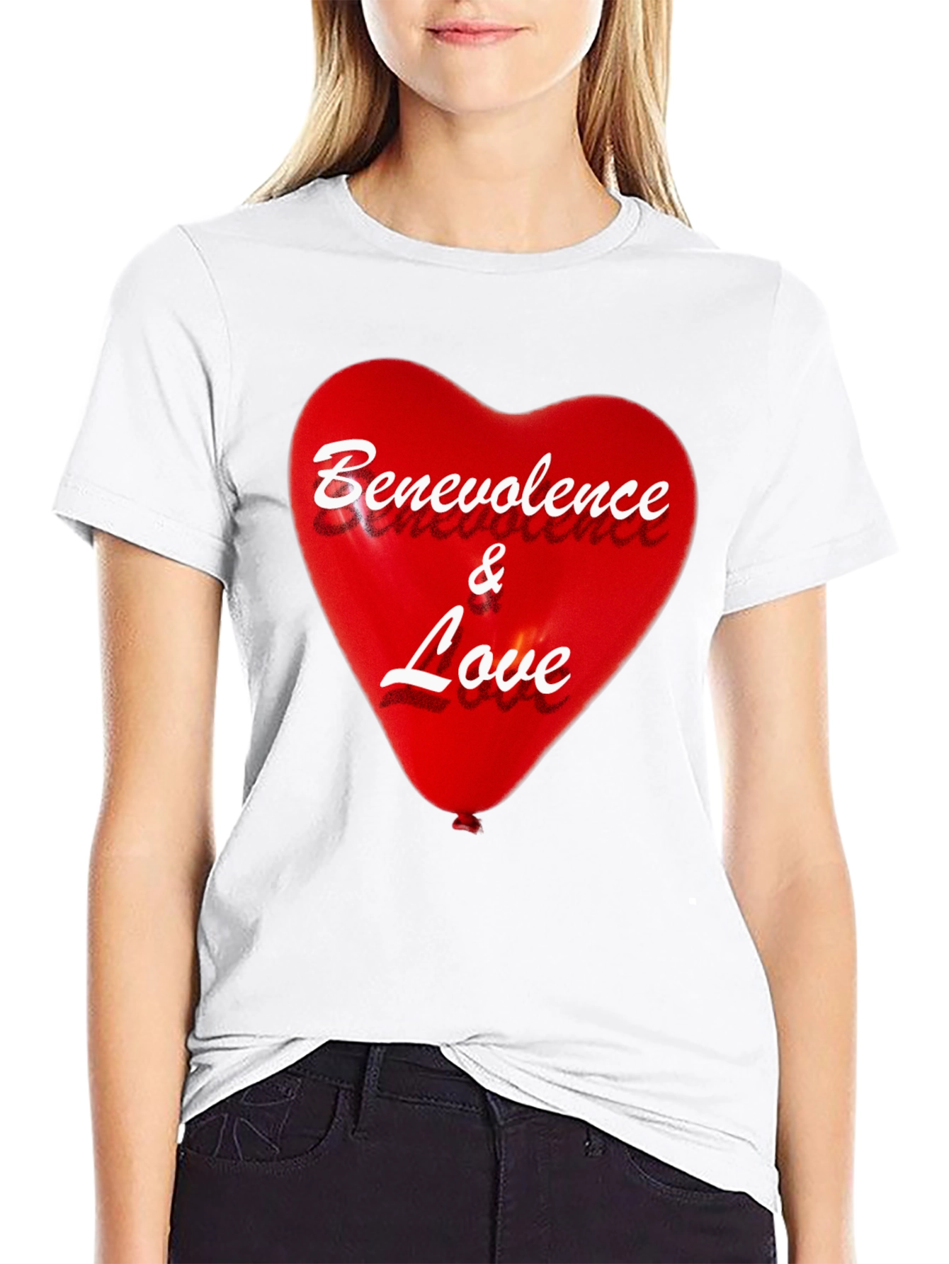 Benevolence & Love Heart T-Shirt - Stylish Graphic Tee