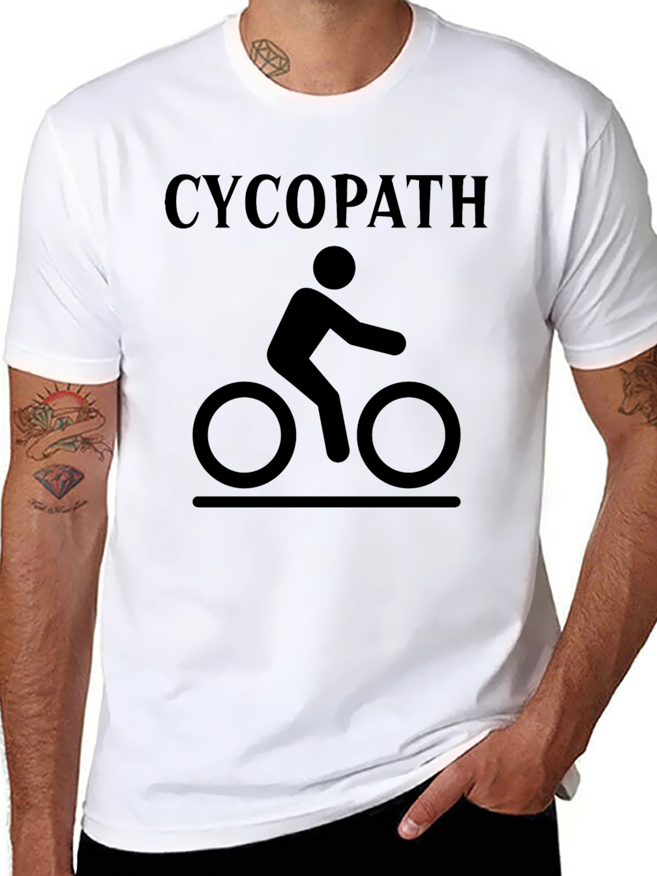Cycopathe T-Shirt - Cyclist Humor Tee