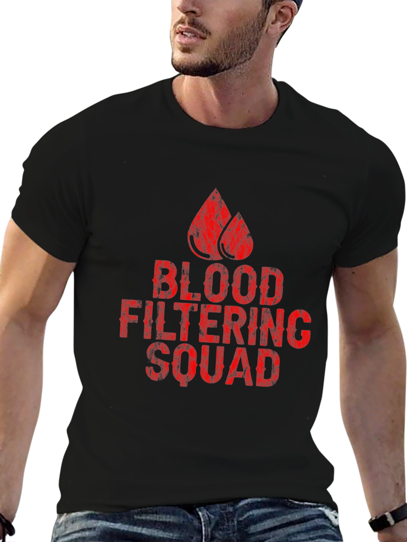 Blood Filtering Squad Graphic T-Shirt