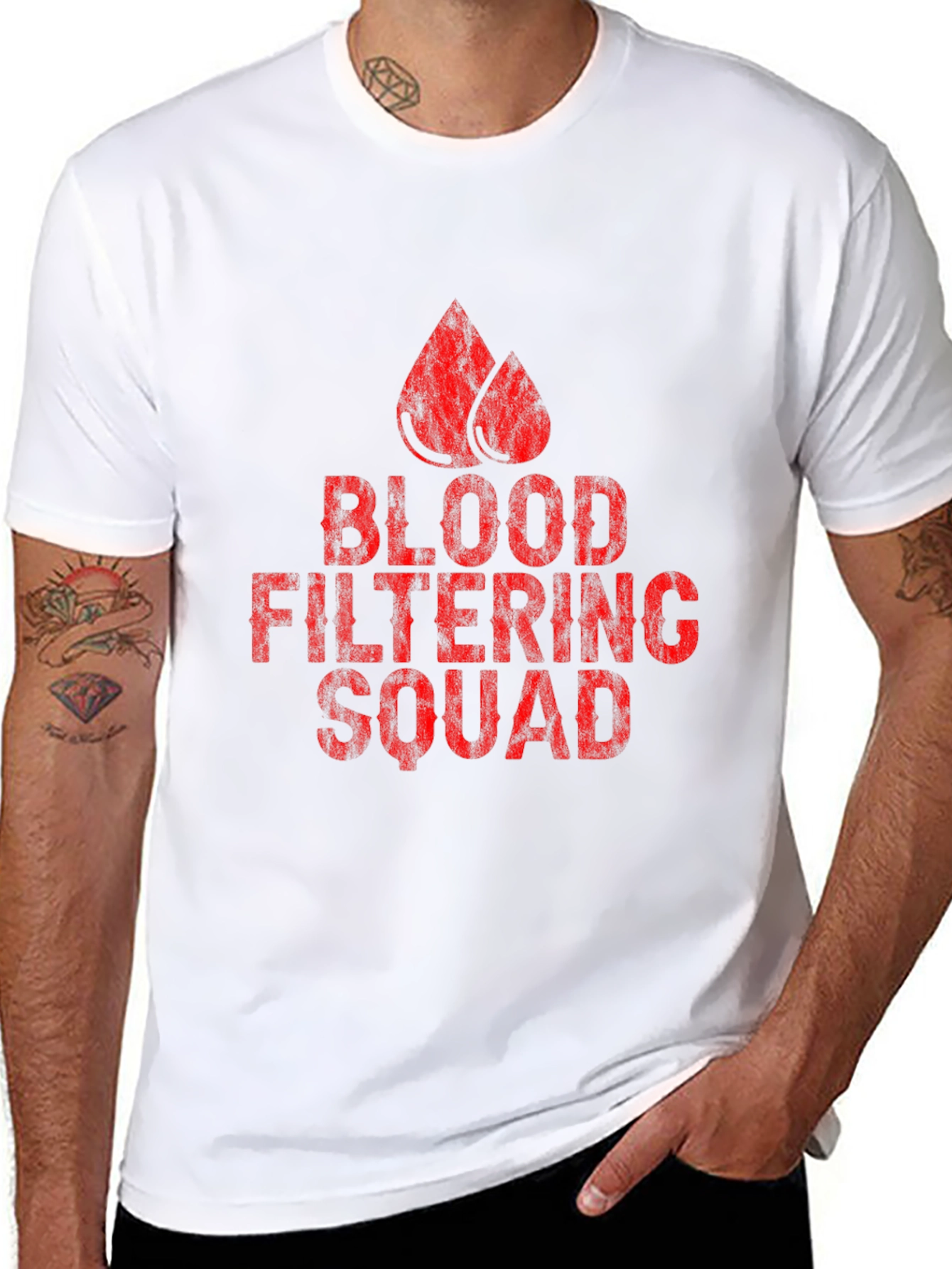 Blood Filtering Squad Graphic T-Shirt
