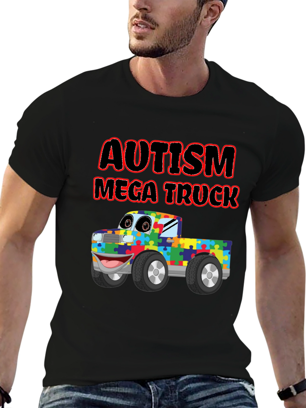 Autism Awareness Mega Truck T-Shirt