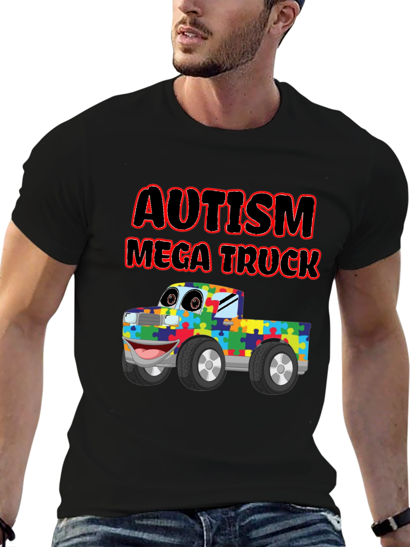 Autism Awareness Mega Truck T-Shirt