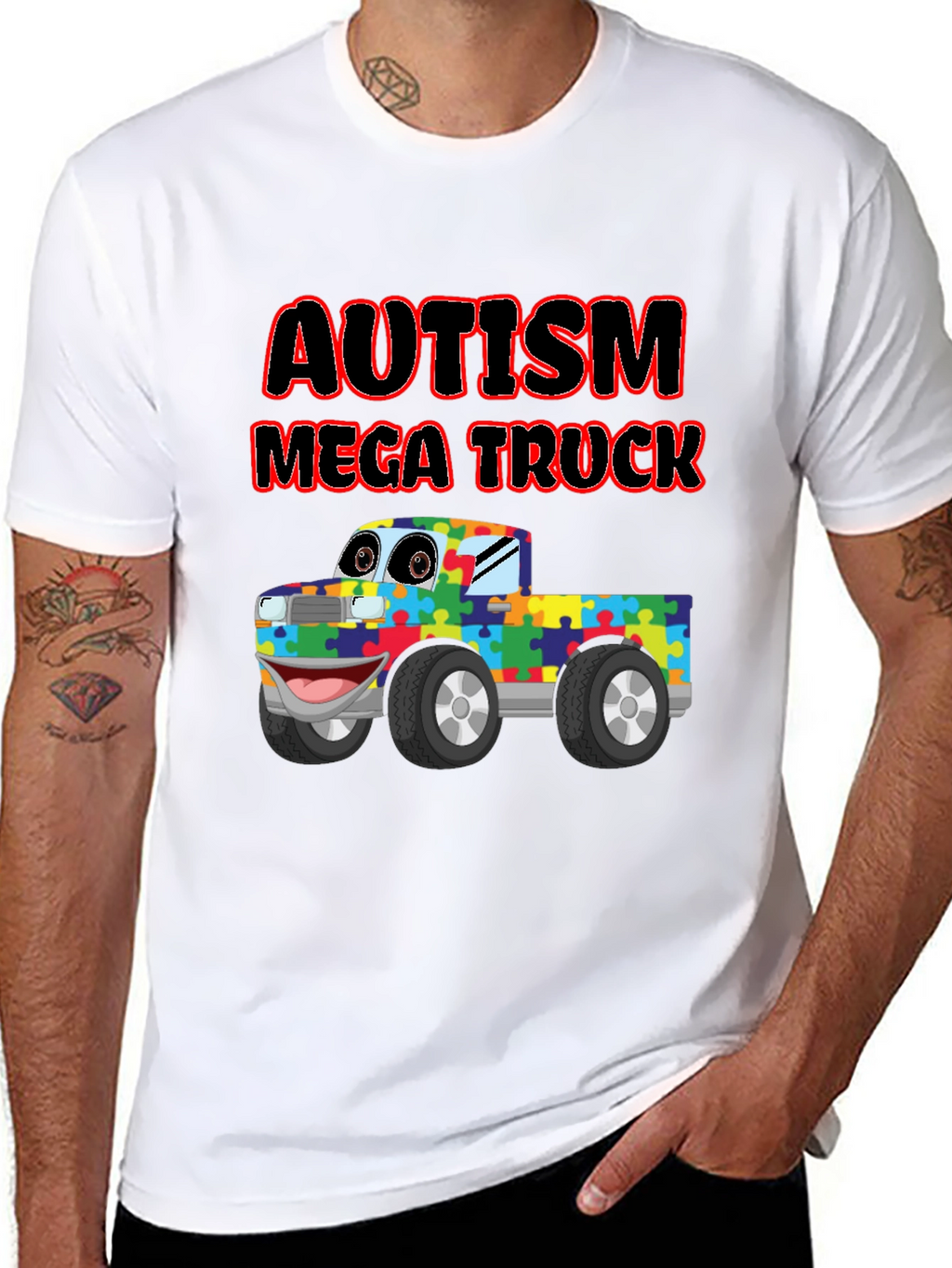Autism Awareness Mega Truck T-Shirt