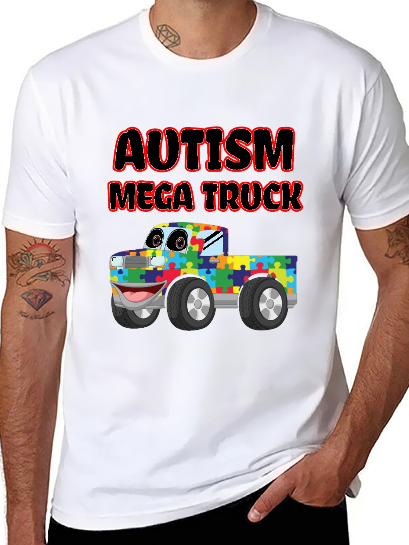 Autism Awareness Mega Truck T-Shirt