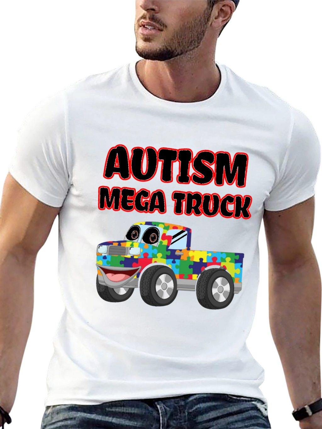 Autism Awareness Mega Truck T-Shirt
