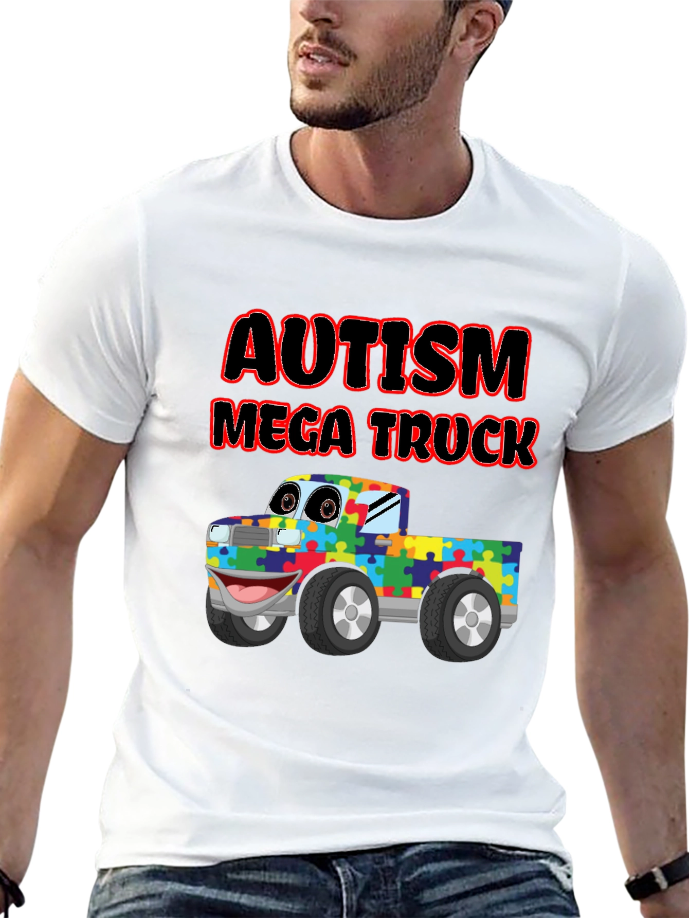 Autism Awareness Mega Truck T-Shirt