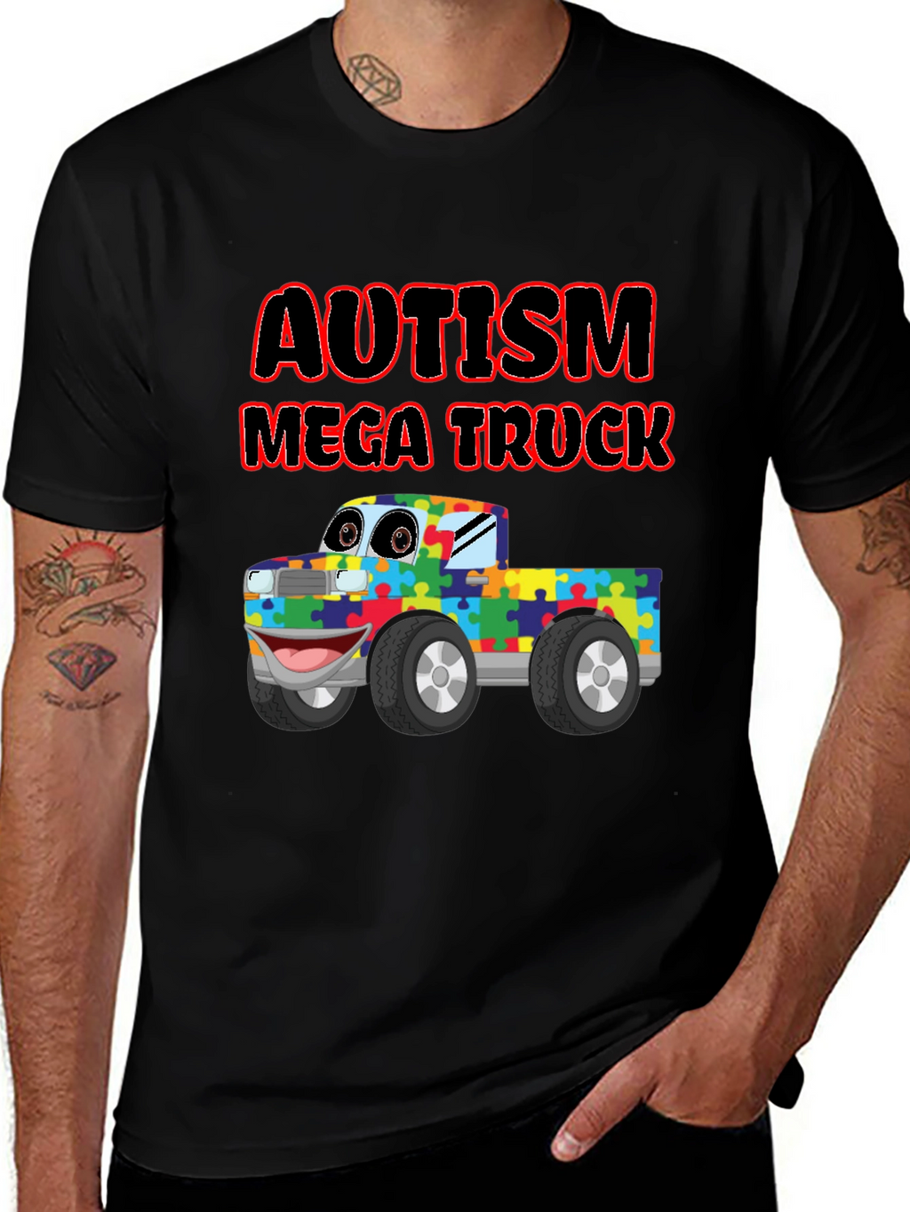 Autism Awareness Mega Truck T-Shirt