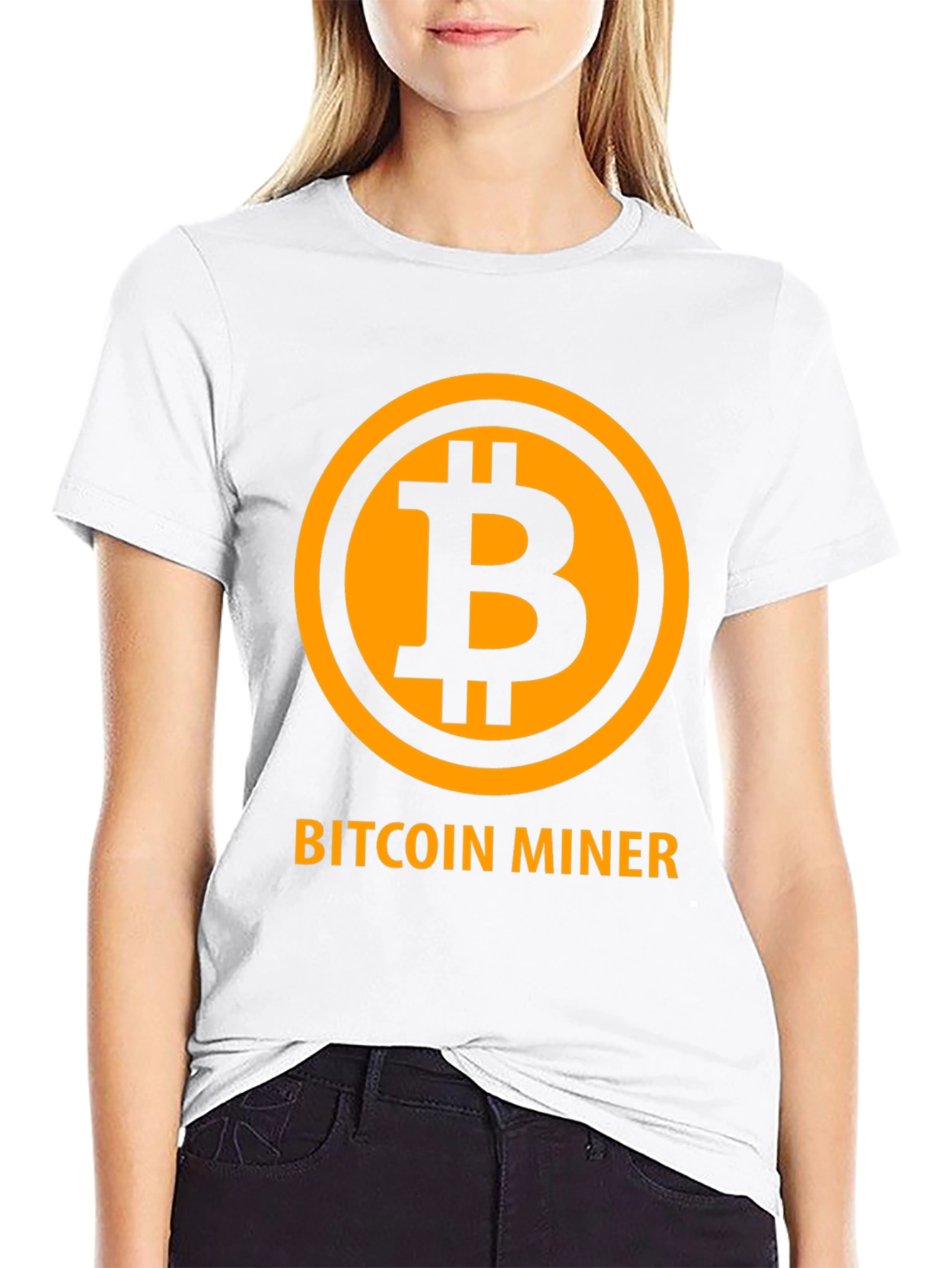 Bitcoin Miner Black T-Shirt Cryptocurrency