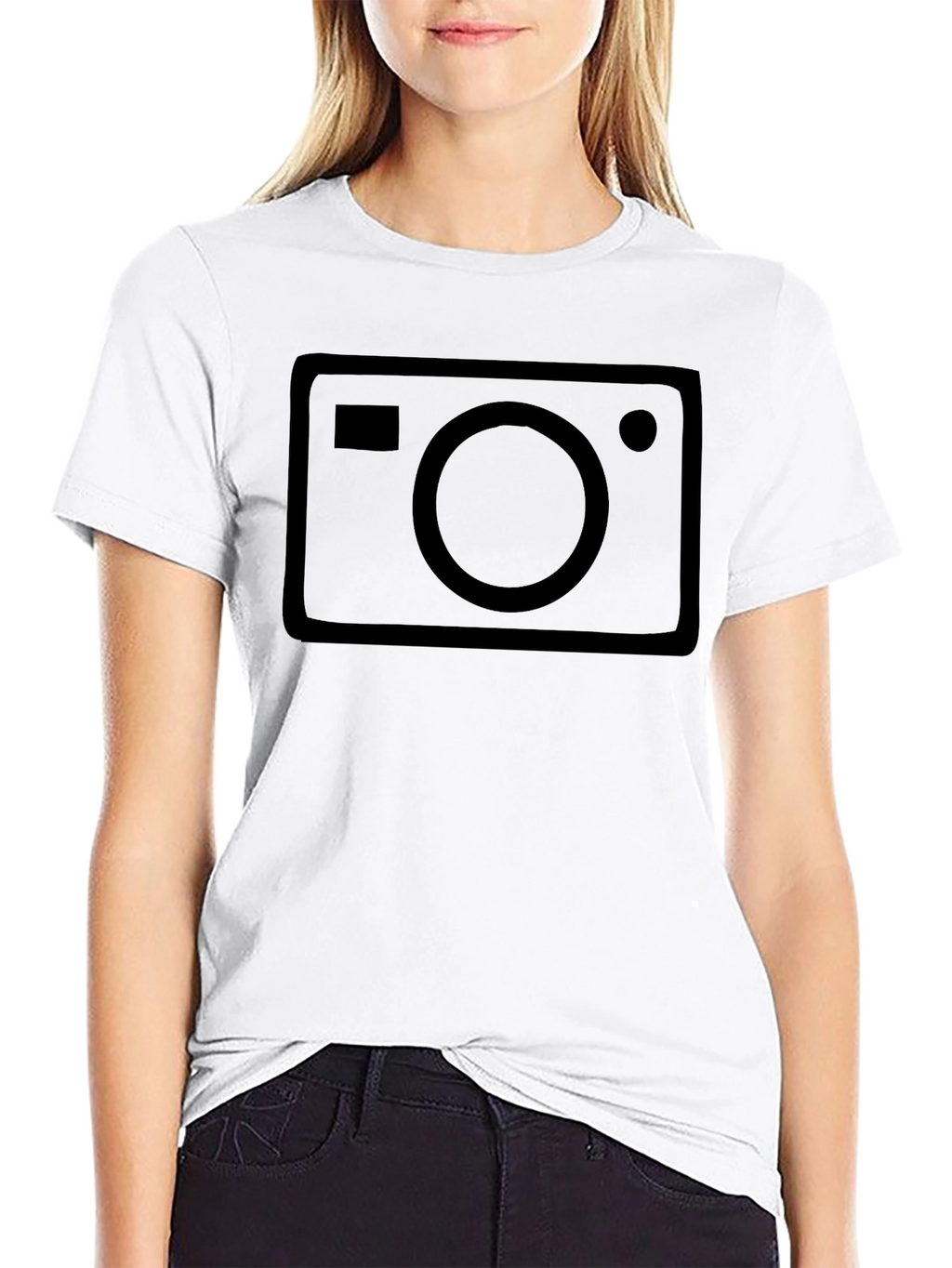 Camera Graphic Black T-Shirt | Photographer Tee
