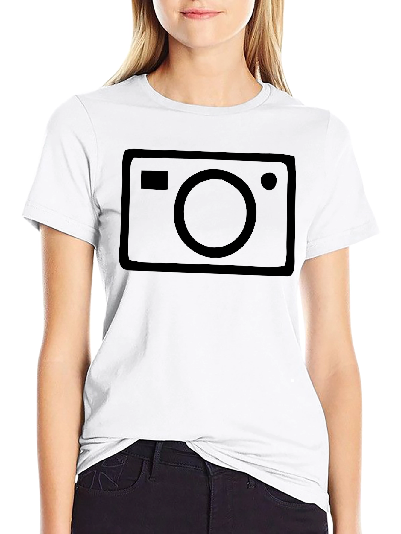 Camera Graphic Black T-Shirt | Photographer Tee