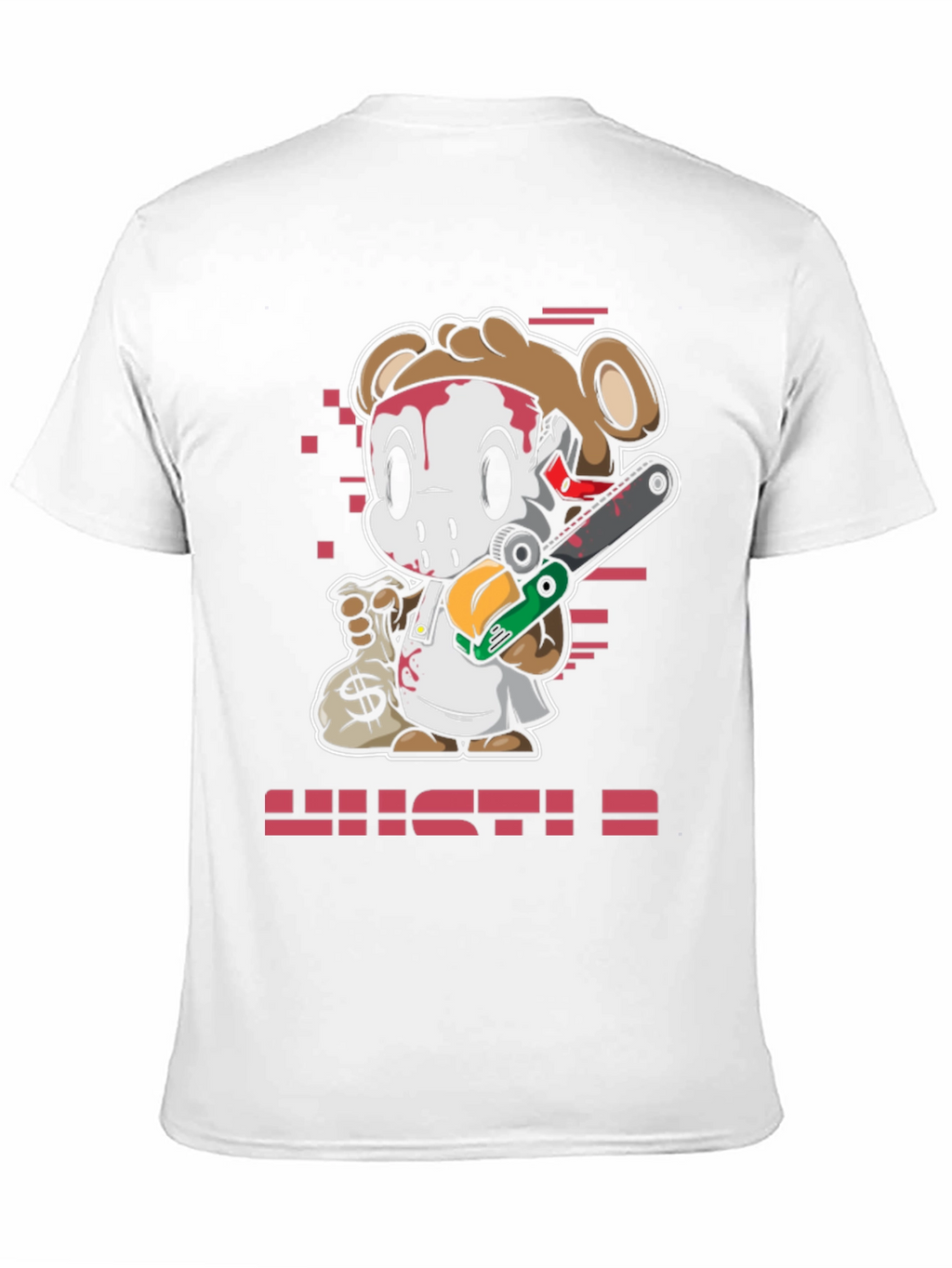 Cartoon Bear HUSTLE T-Shirt