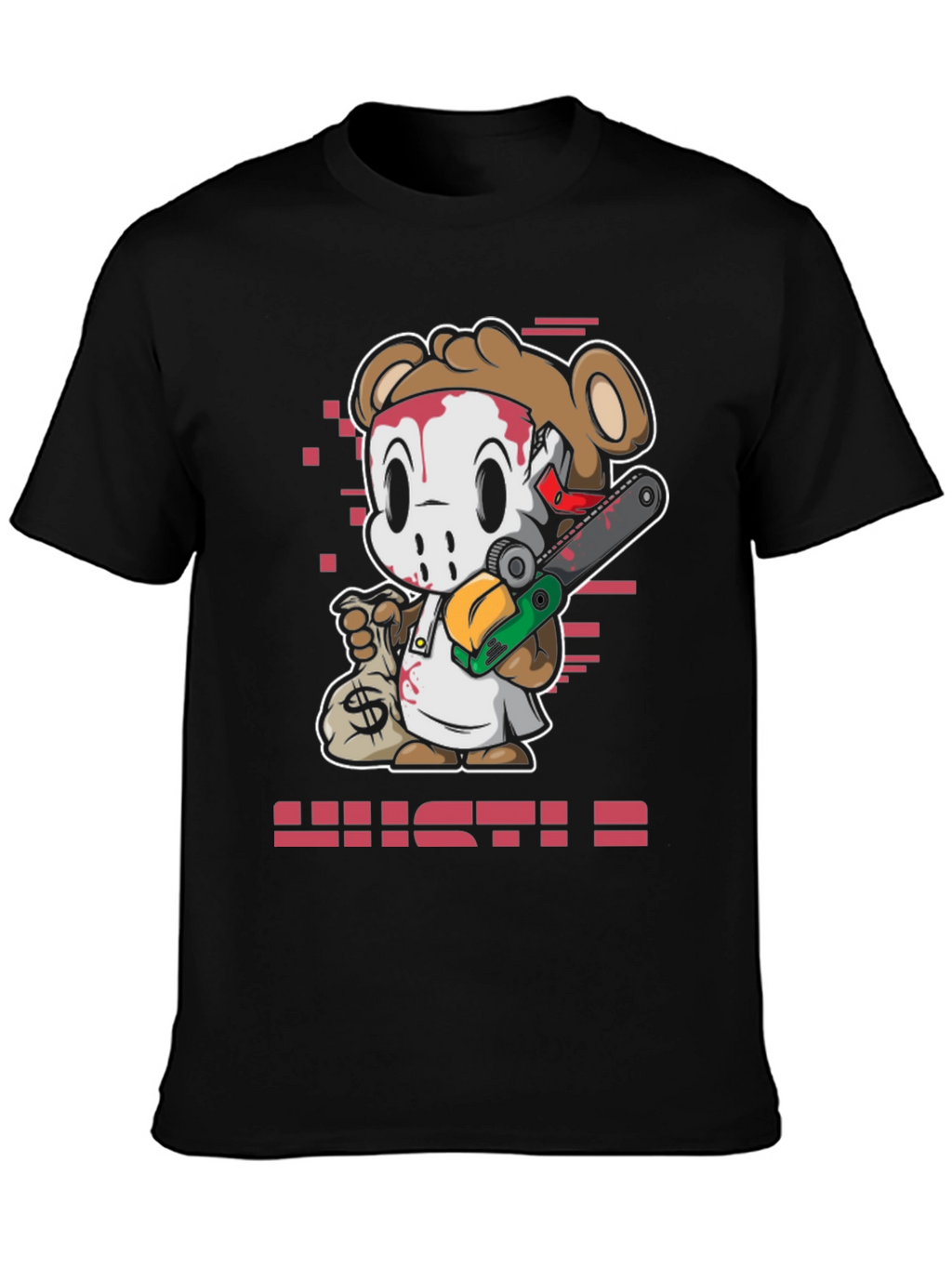 Cartoon Bear HUSTLE T-Shirt