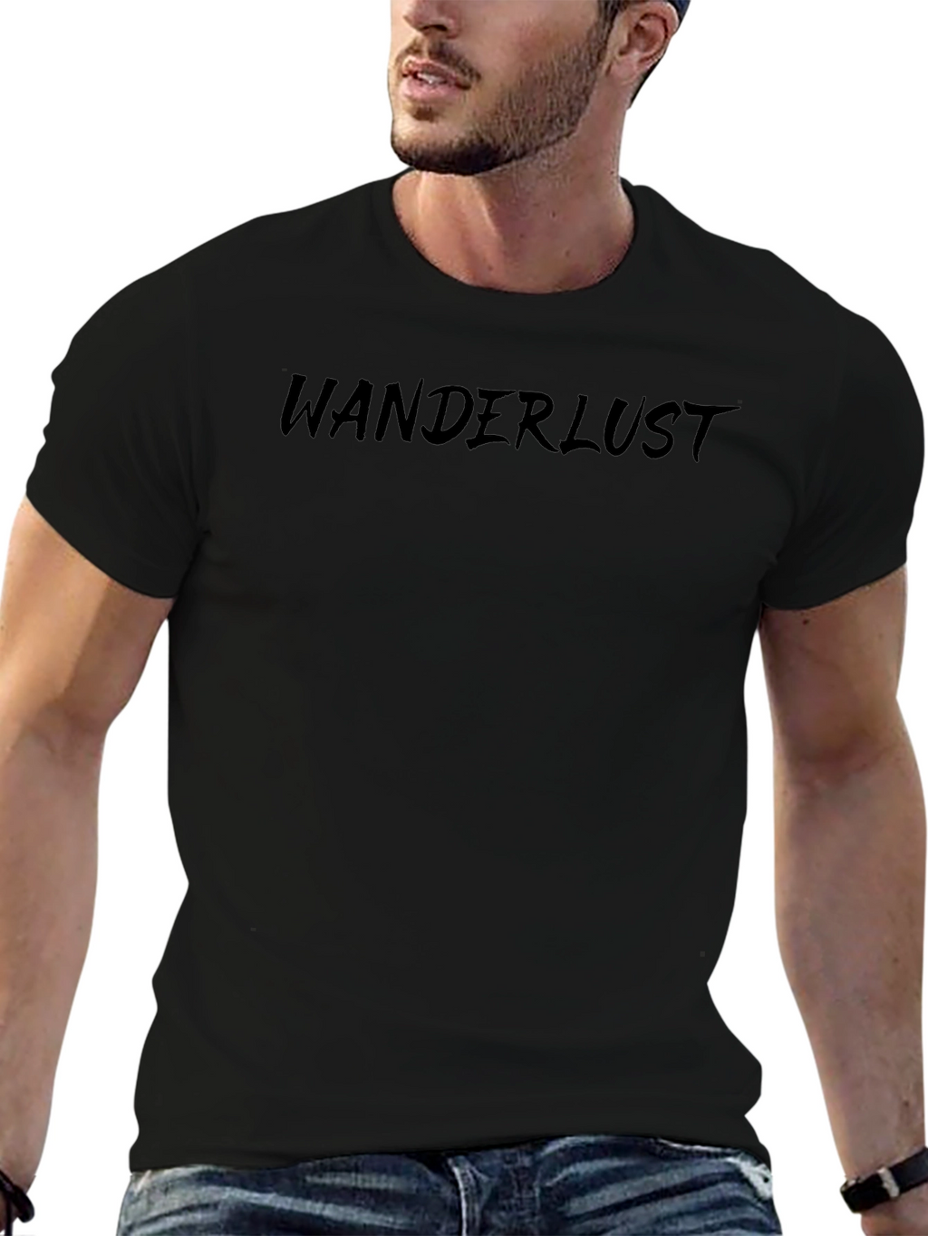 Wanderlust Black T-Shirt