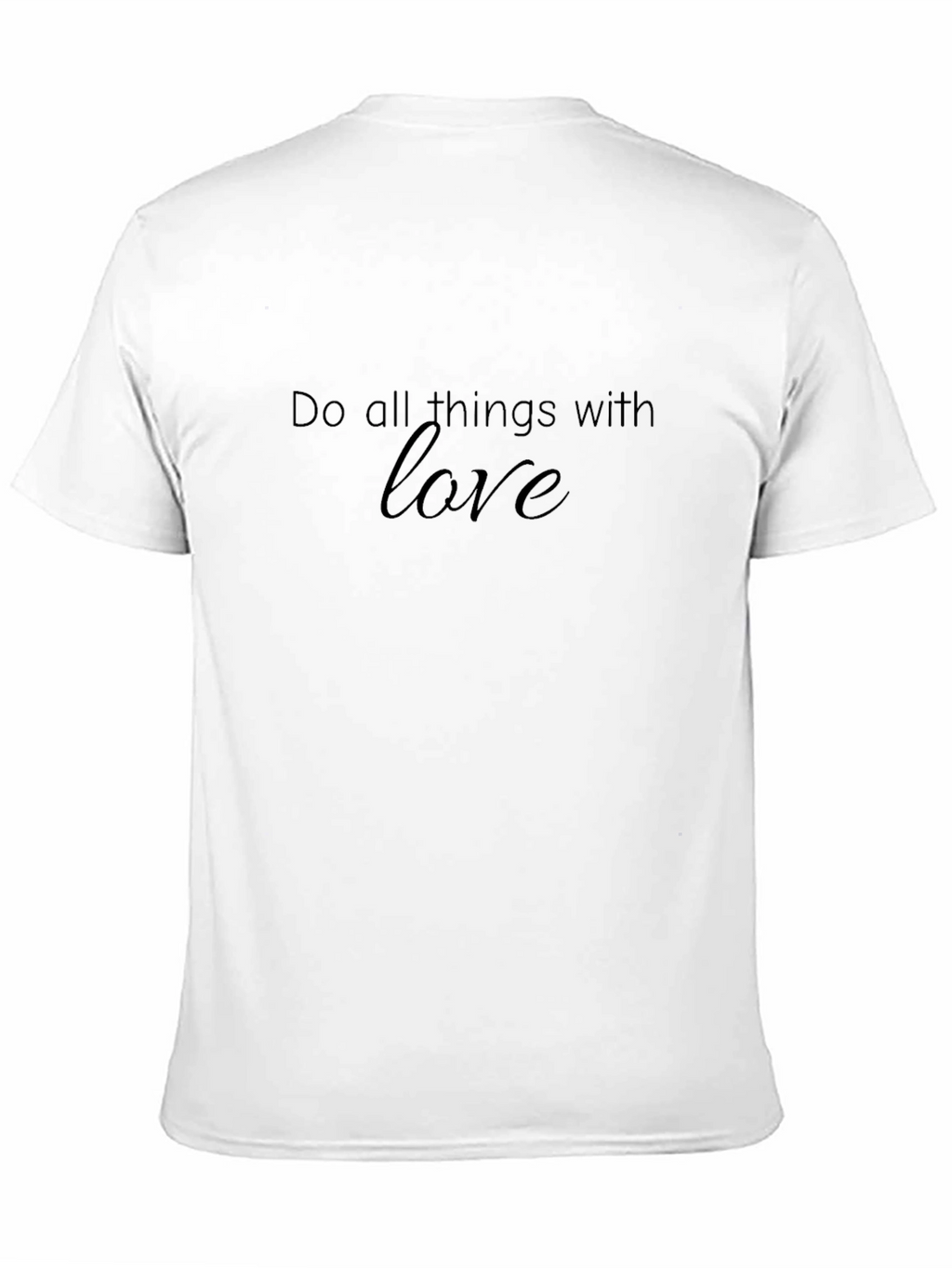 Love Graphic Tee - Black Cotton Blend