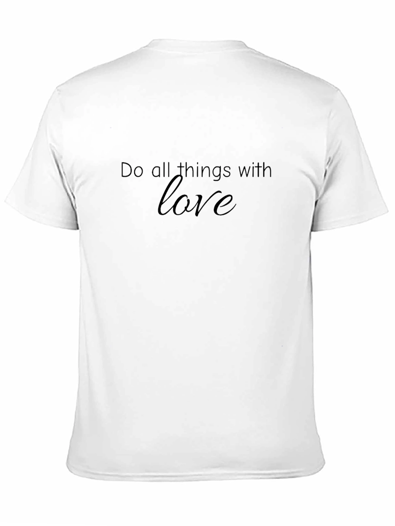 Love Graphic Tee - Black Cotton Blend