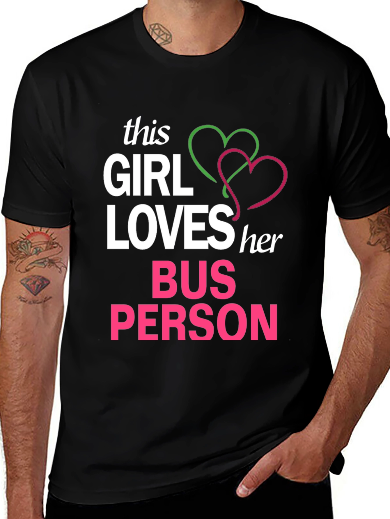 Bus Person Love Graphic Tee