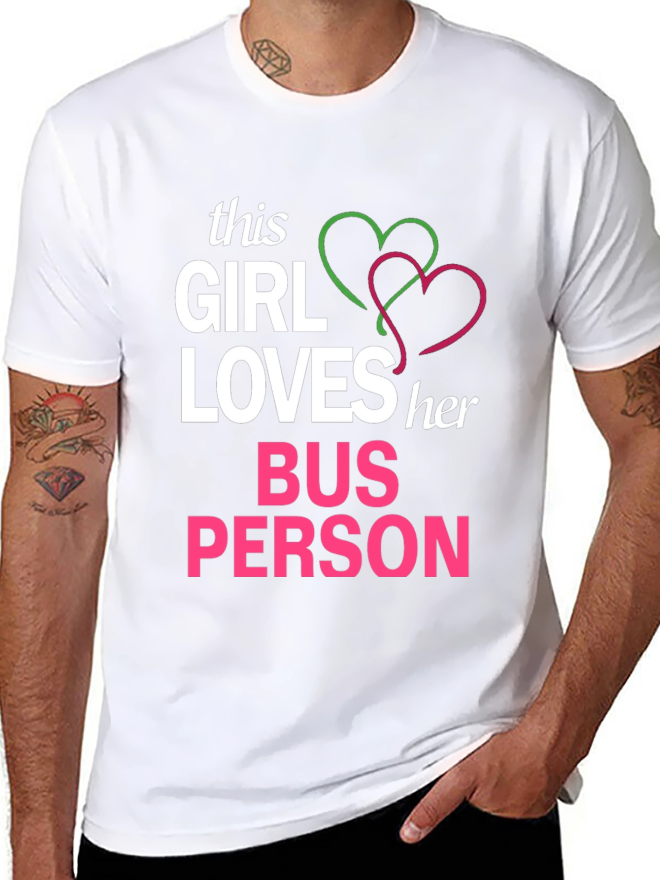 Bus Person Love Graphic Tee