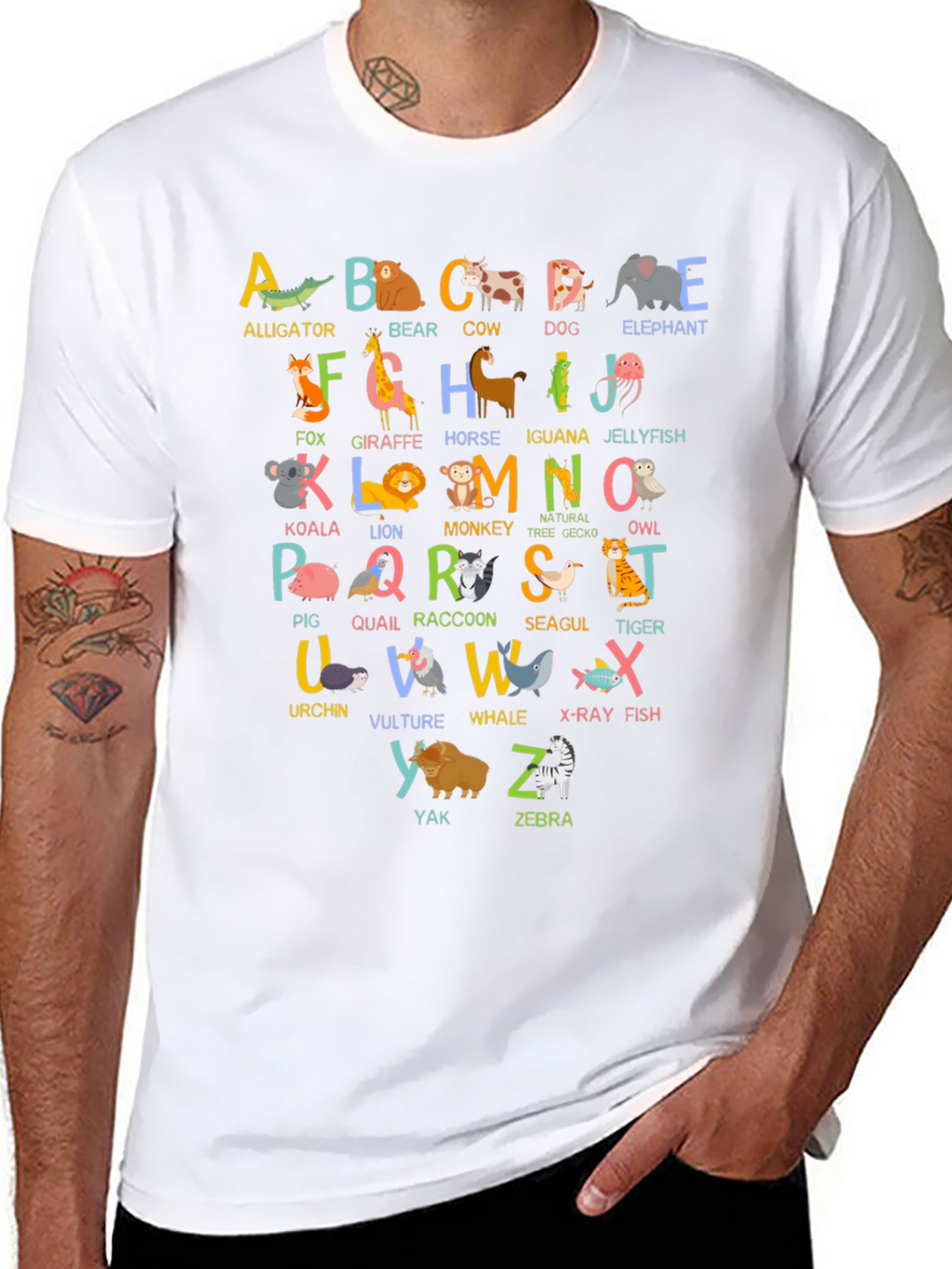 Animal Alphabet T-Shirt - Educational ABCs