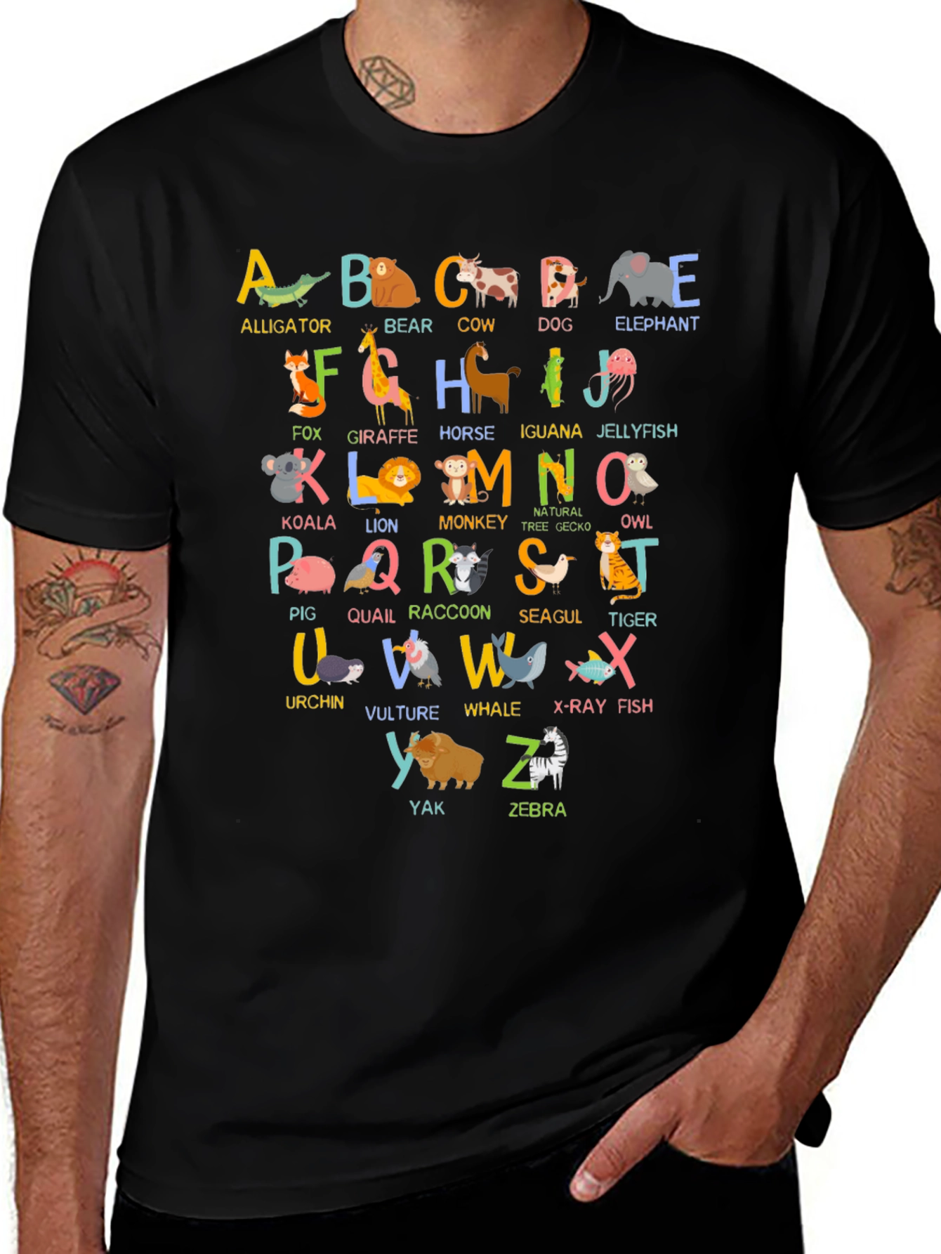 Animal Alphabet T-Shirt - Educational ABCs