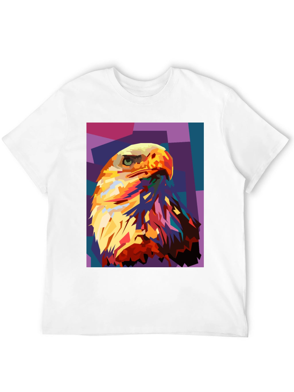 Eagle Pop Art Graphic Black T-Shirt