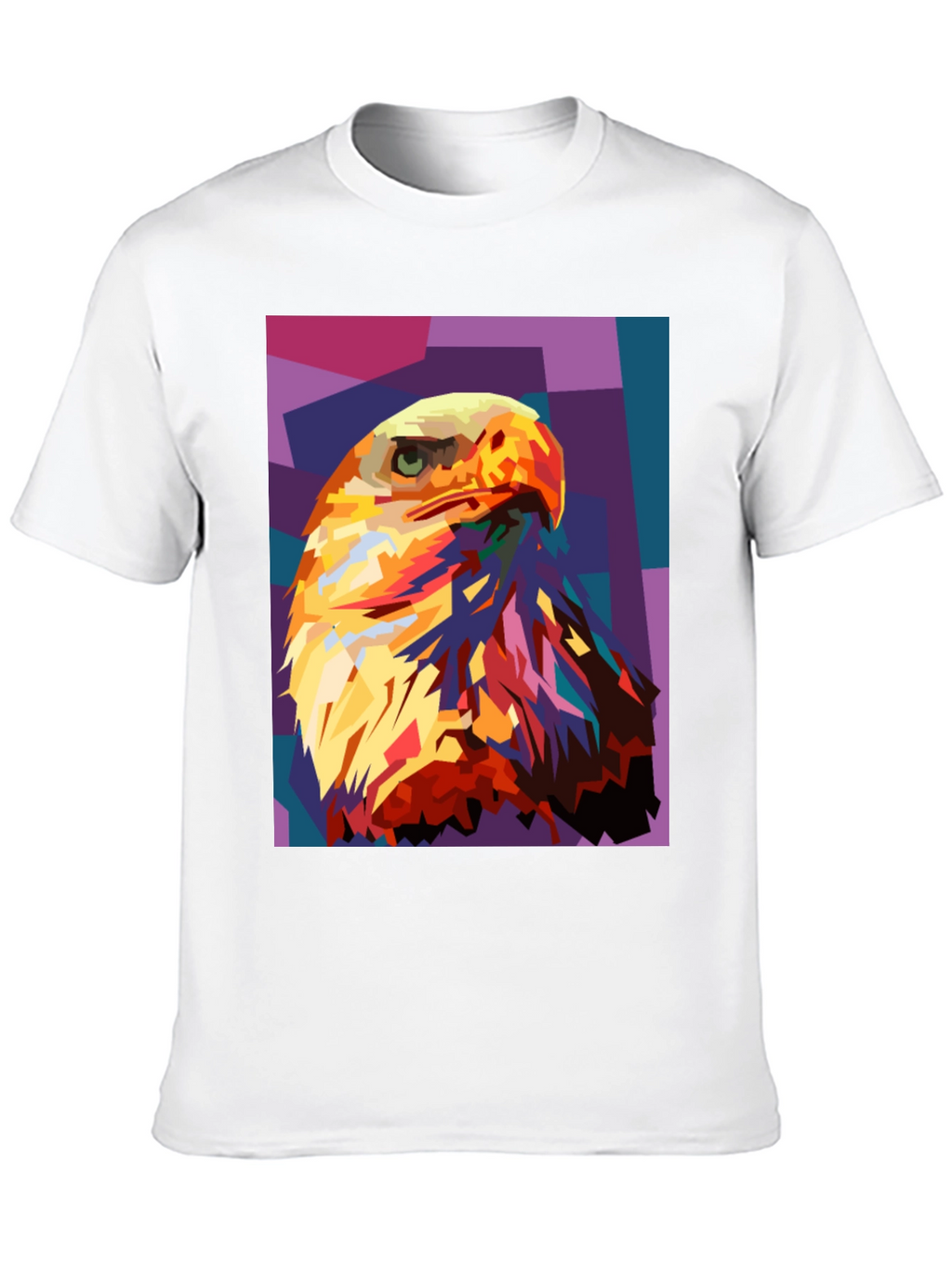 Eagle Pop Art Graphic Black T-Shirt