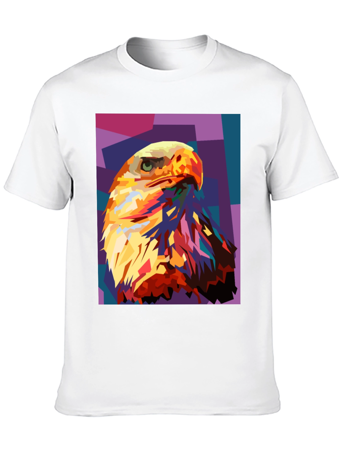 Eagle Pop Art Graphic Black T-Shirt