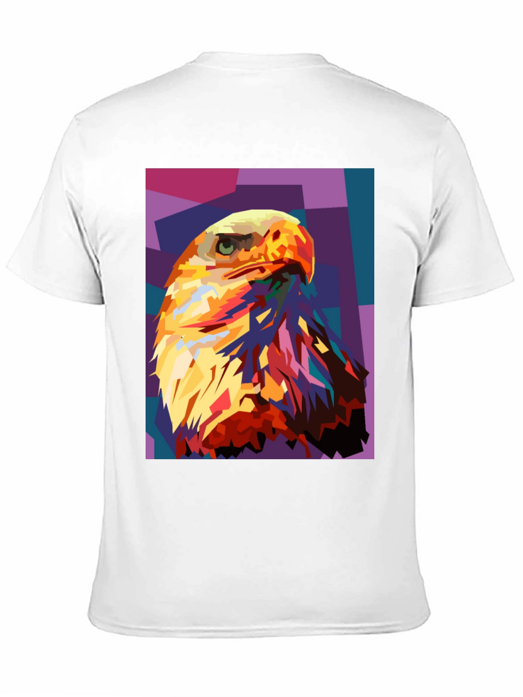 Eagle Pop Art Graphic Black T-Shirt