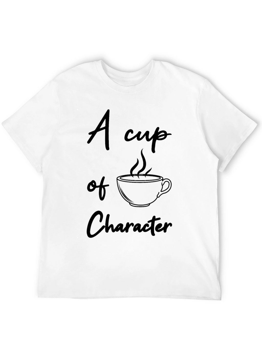 Character Coffee Cup Black T-Shirt