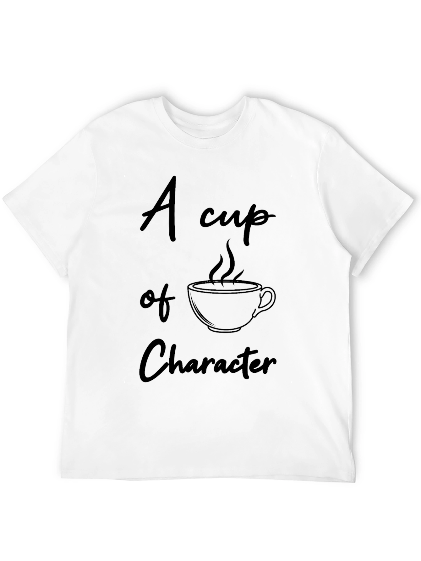 Character Coffee Cup Black T-Shirt