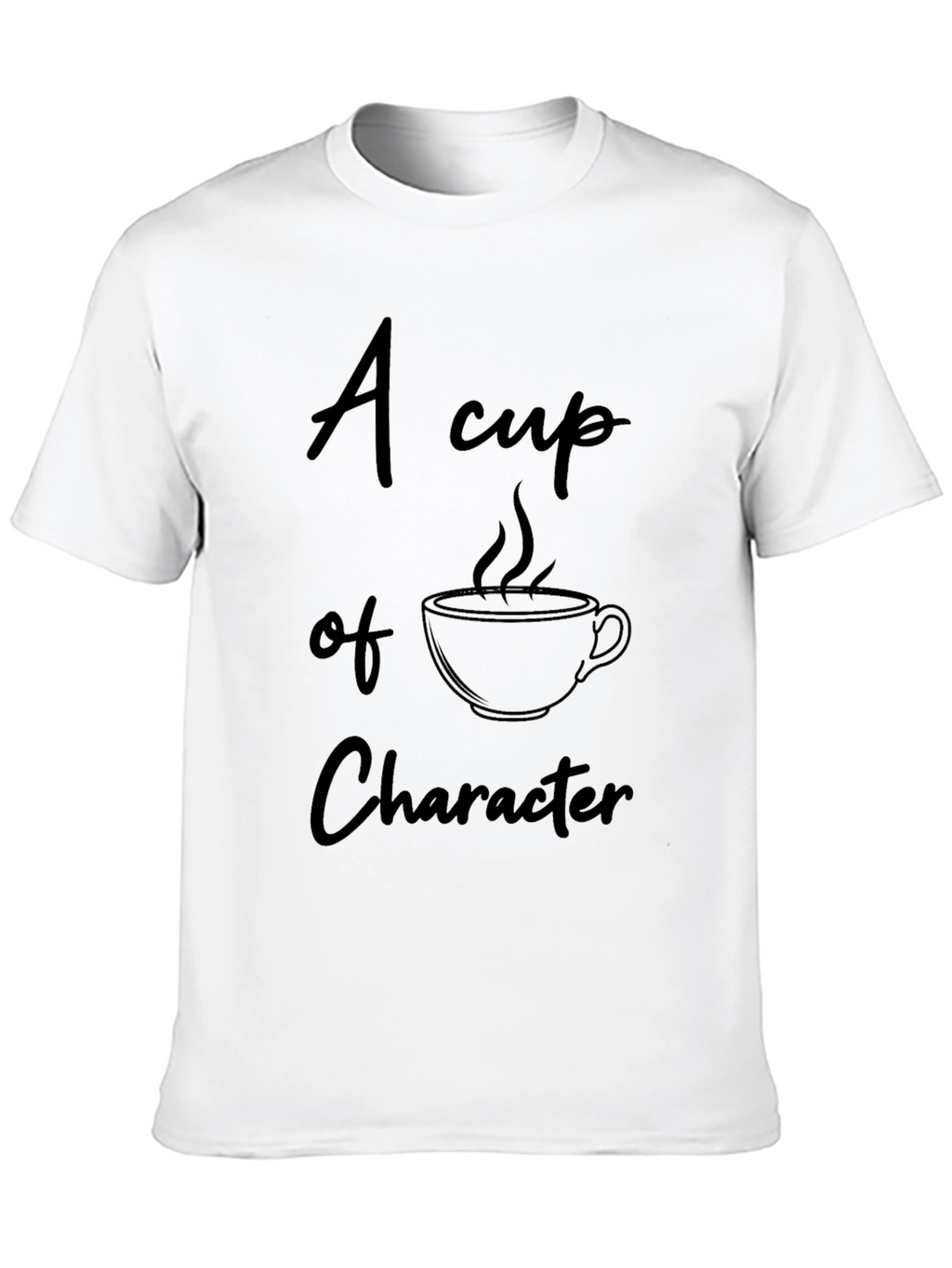 Character Coffee Cup Black T-Shirt