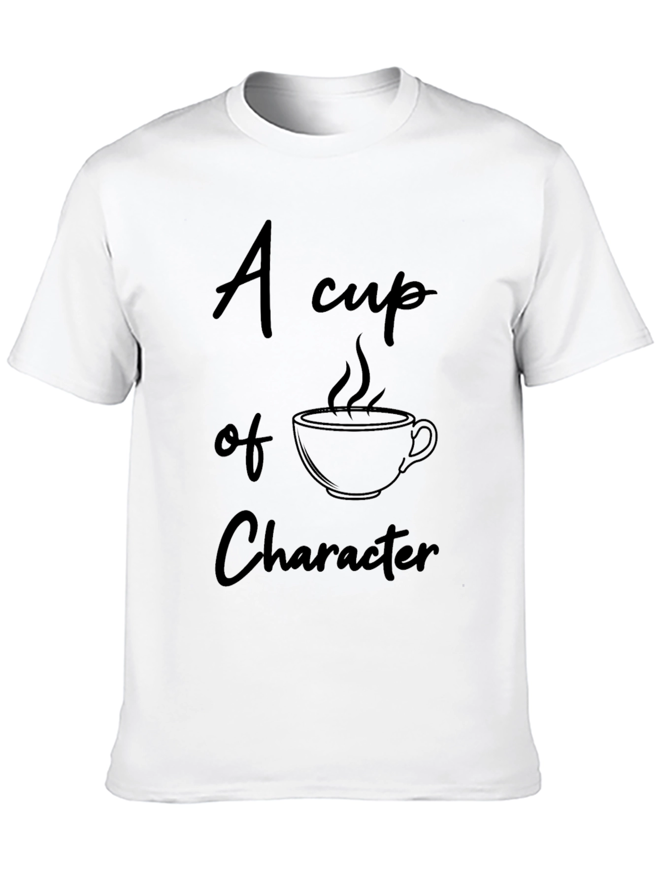 Character Coffee Cup Black T-Shirt