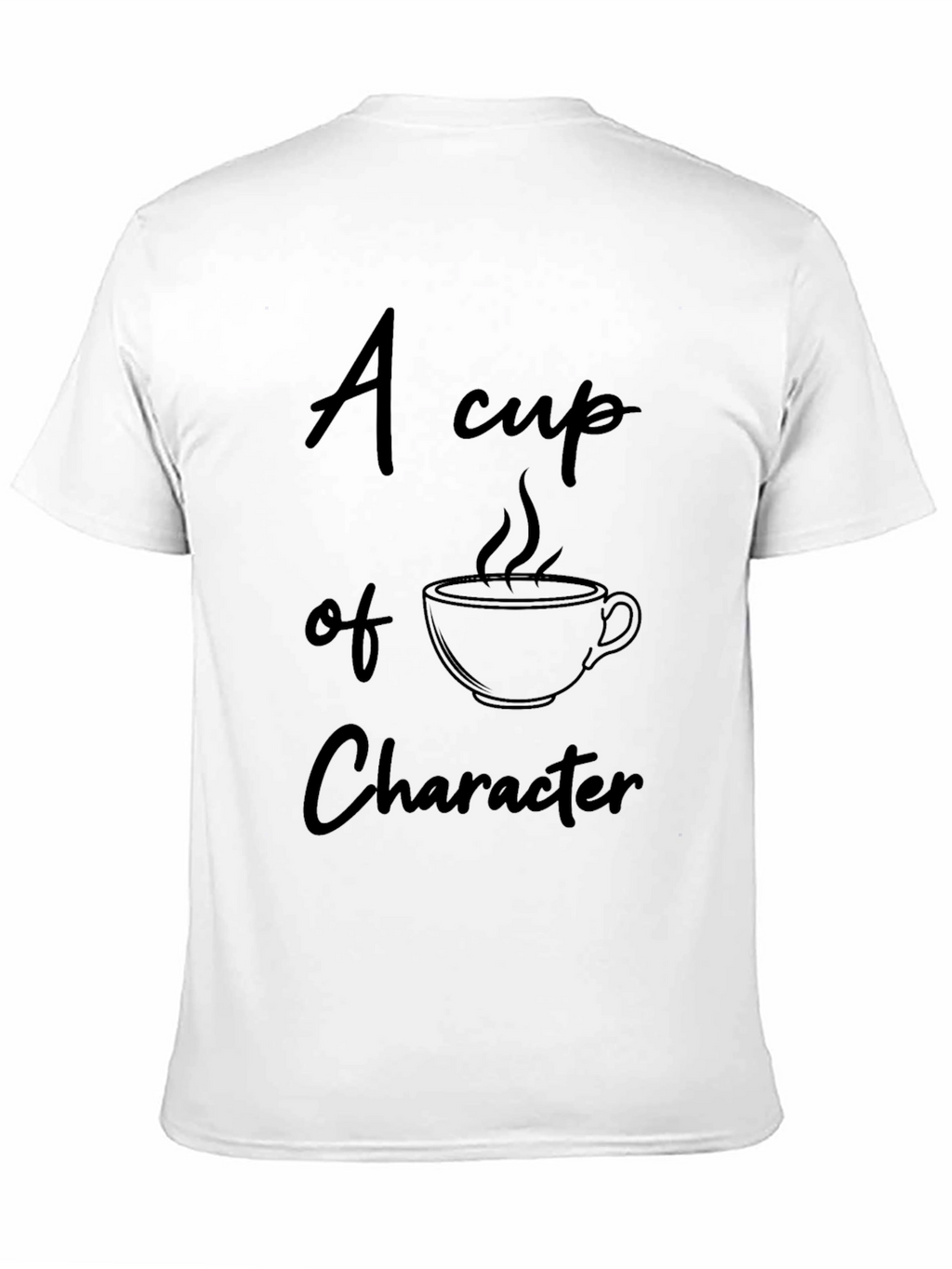 Character Coffee Cup Black T-Shirt