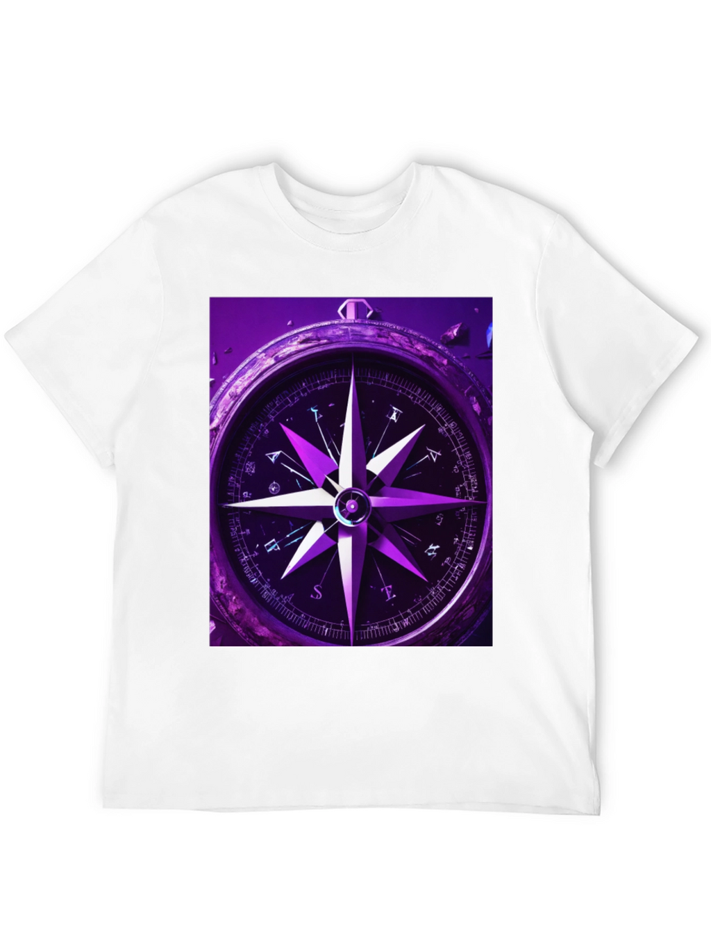Compass Graphic T-Shirt - Black Cotton Tee