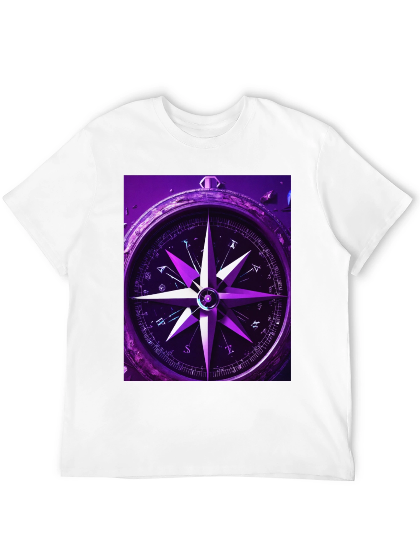 Compass Graphic T-Shirt - Black Cotton Tee