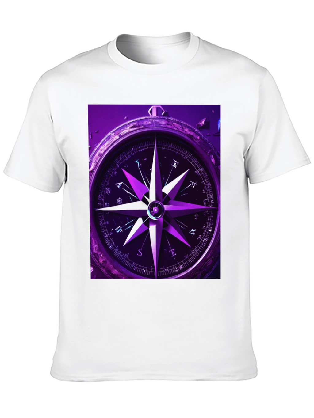 Compass Graphic T-Shirt - Black Cotton Tee